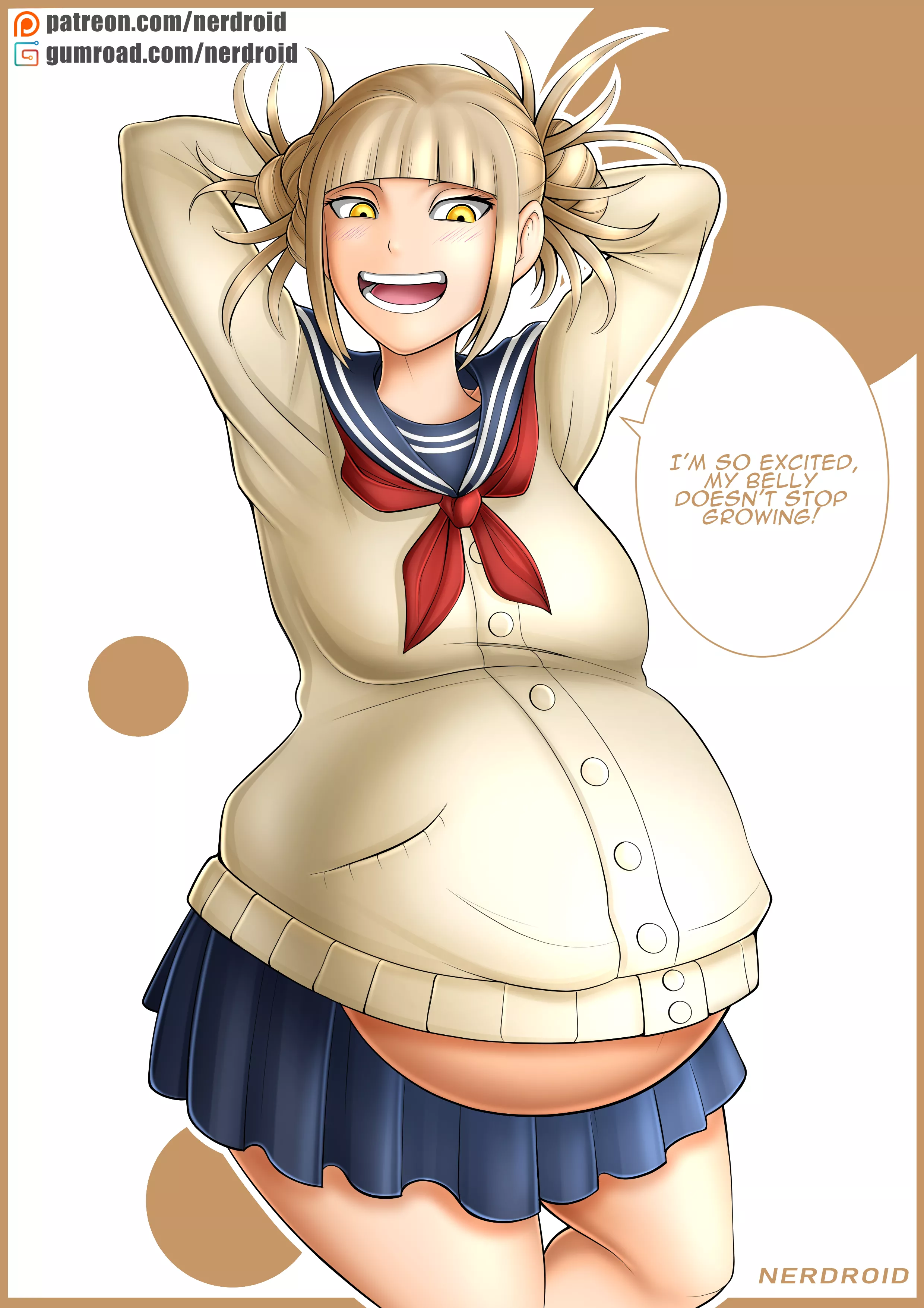 Himiko Toga pregnant - My Hero Academia - Art by me(NerDroid)