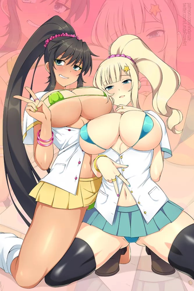 Homura x Yomi [Senran Kagura] (LindaRoze)