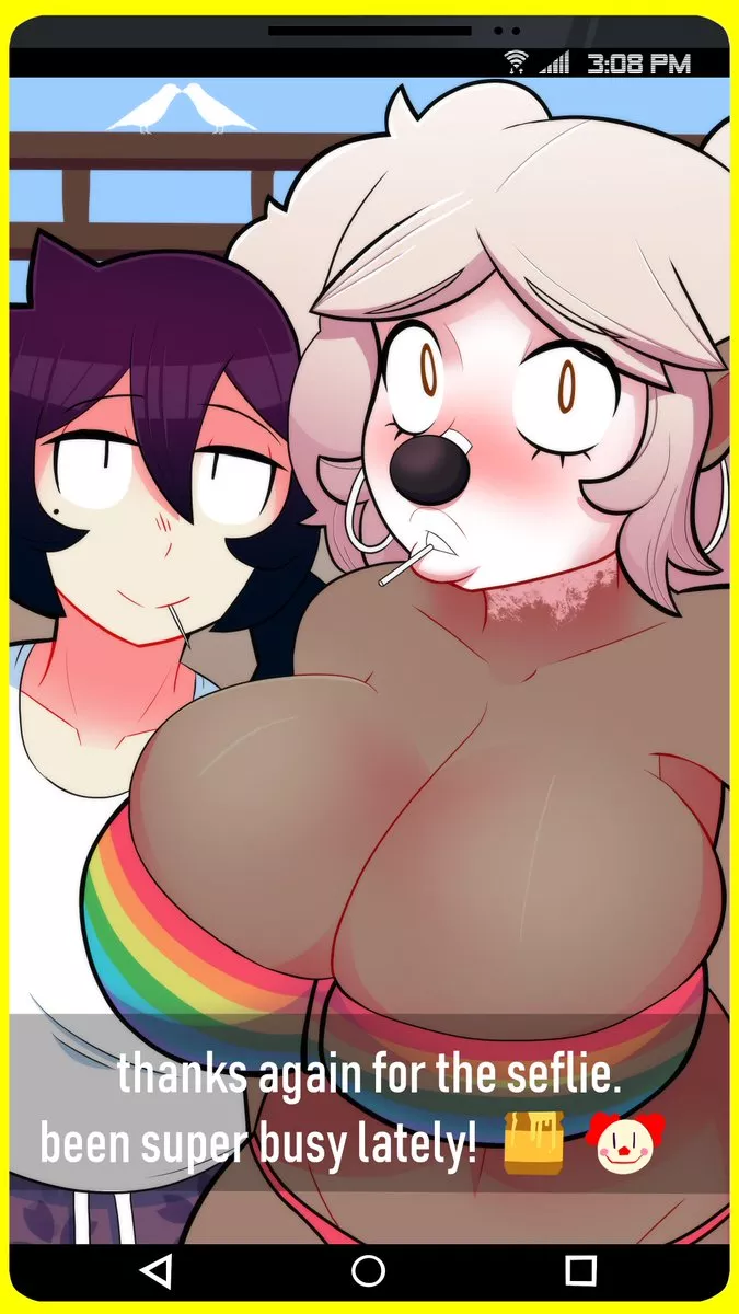 Honey and Chef Sharing a Selfie on the Boardwalk (PaladinPizza)