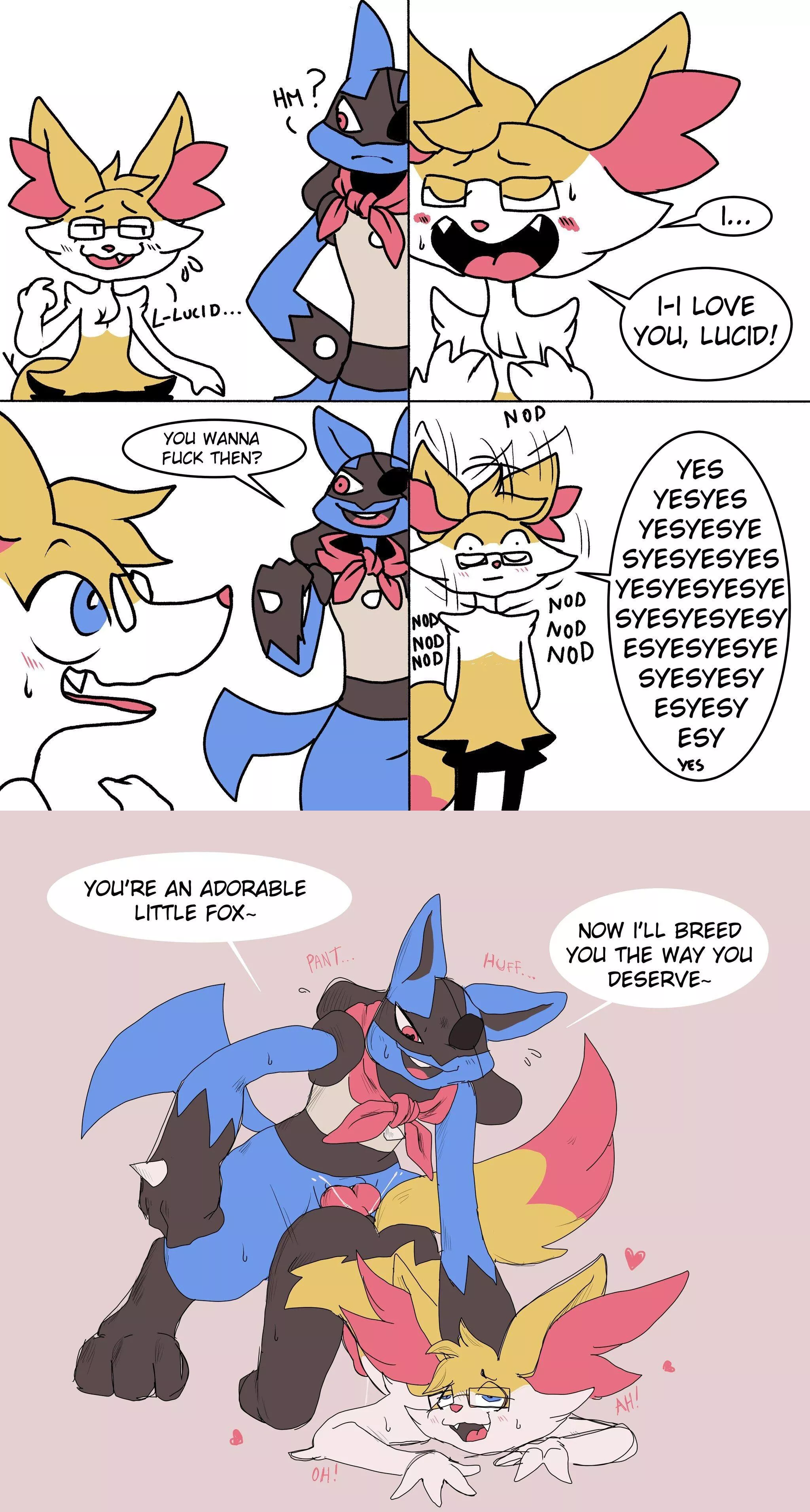 Horny Braixen Comic (Ponporio)