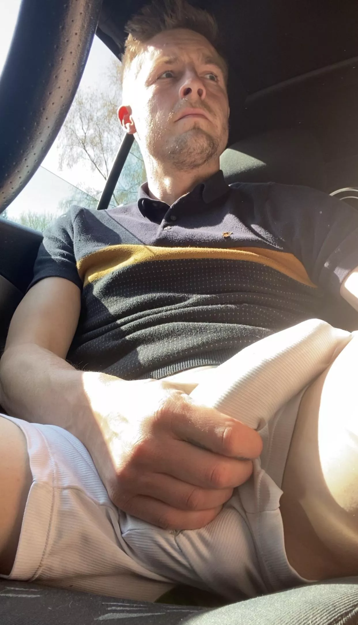 Horny on my car ride this morning ðŸ˜ˆ