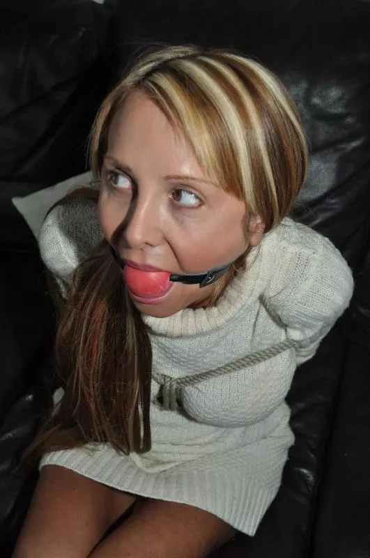 Hot milf bound and ballgagged