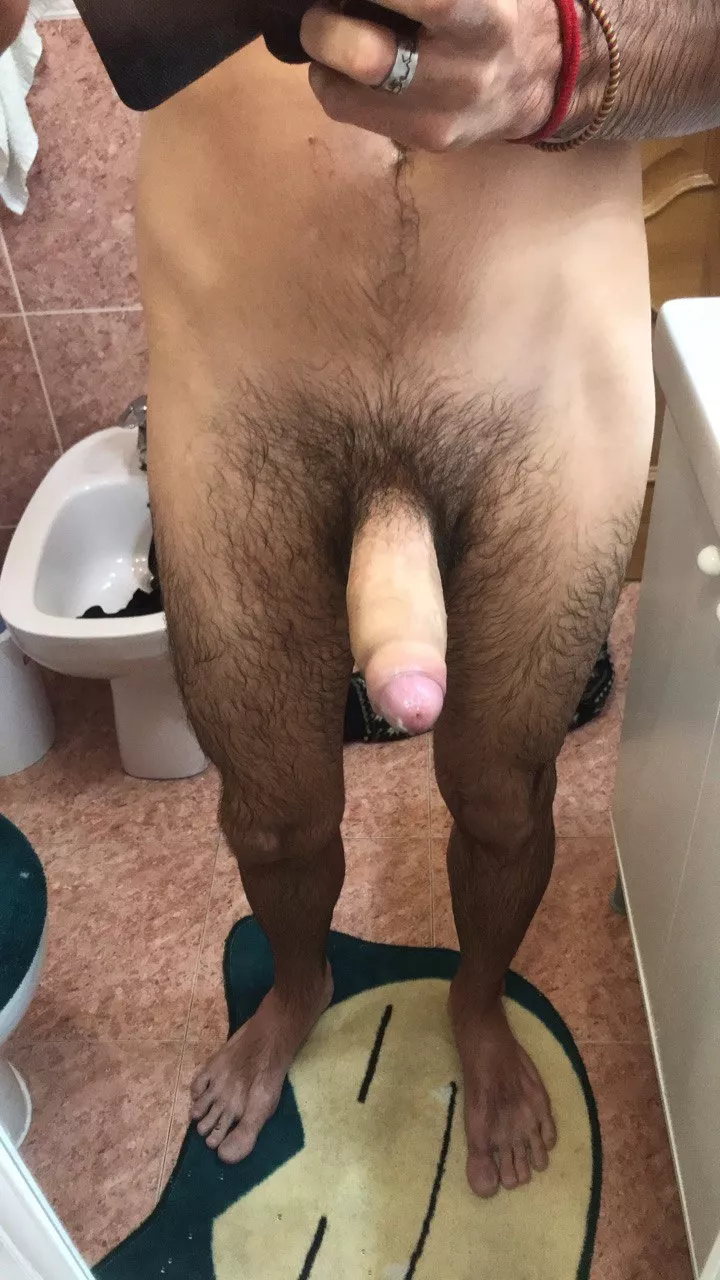 Hot shower, tight foreskin