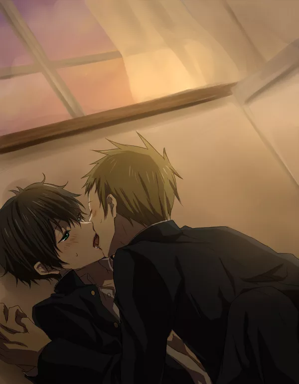 Houtarou and Satoshi [Hyouka]