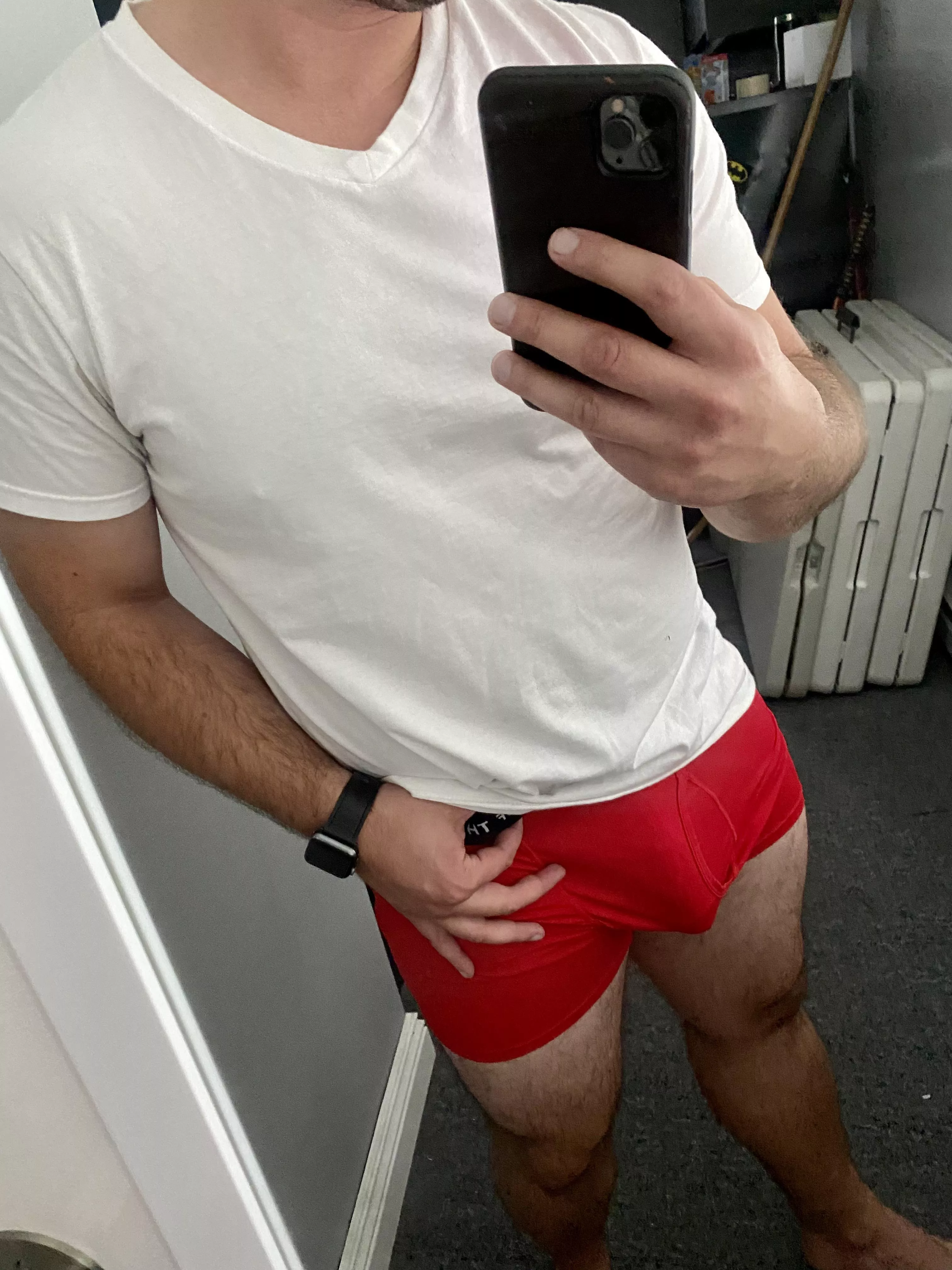 How do I look in red and white?