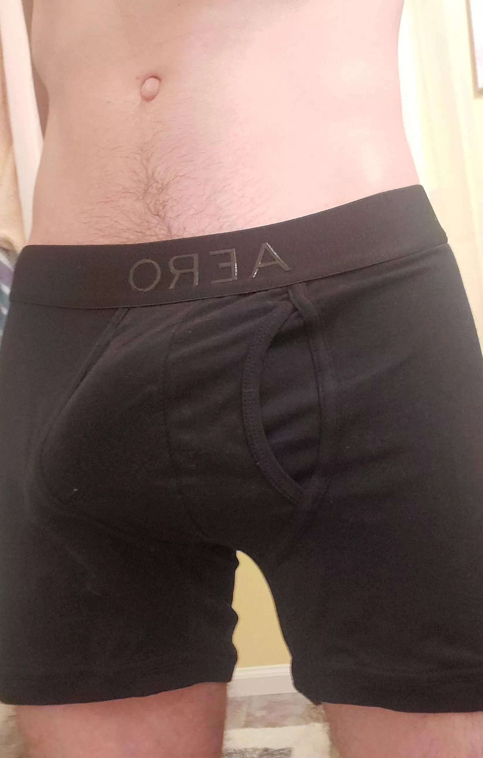 How does it look in my new boxers?