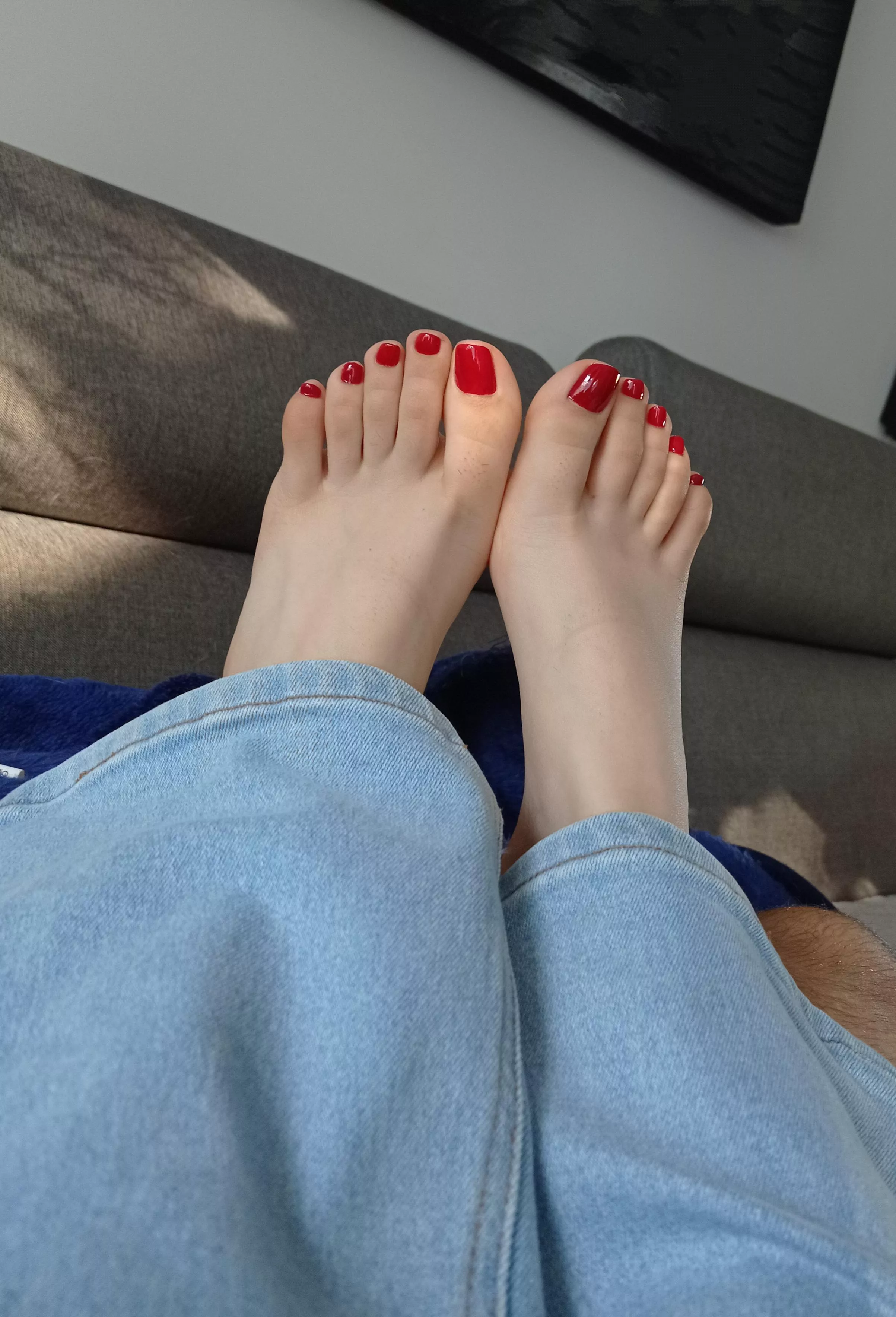 how much would you like to put your dick between those teen feet?