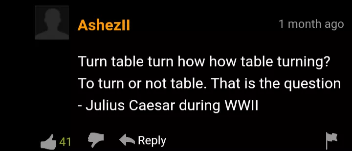 How table turn or not to turn?, that is the question