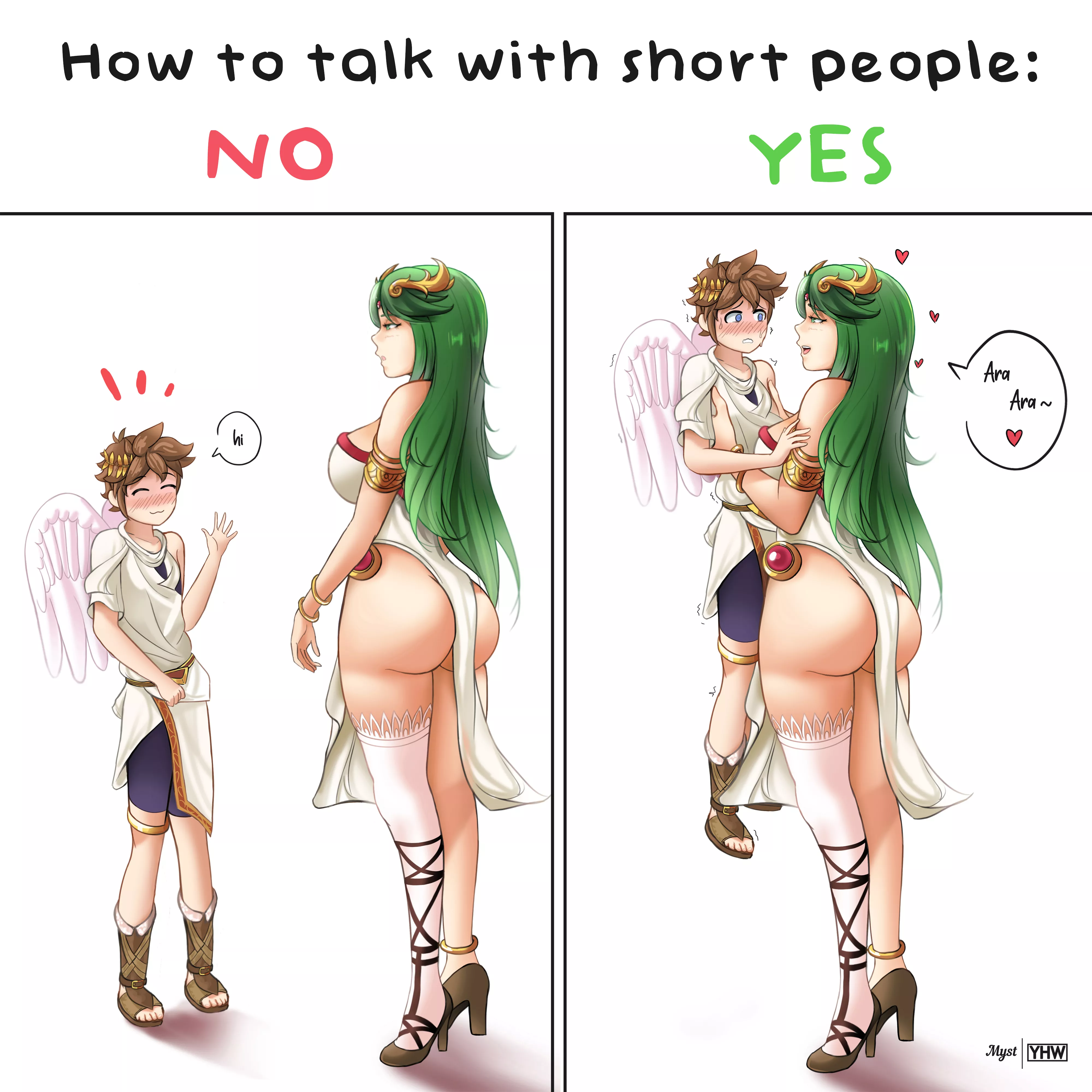 How to talk with short people (Myst | YHW) [Kid Icarus]