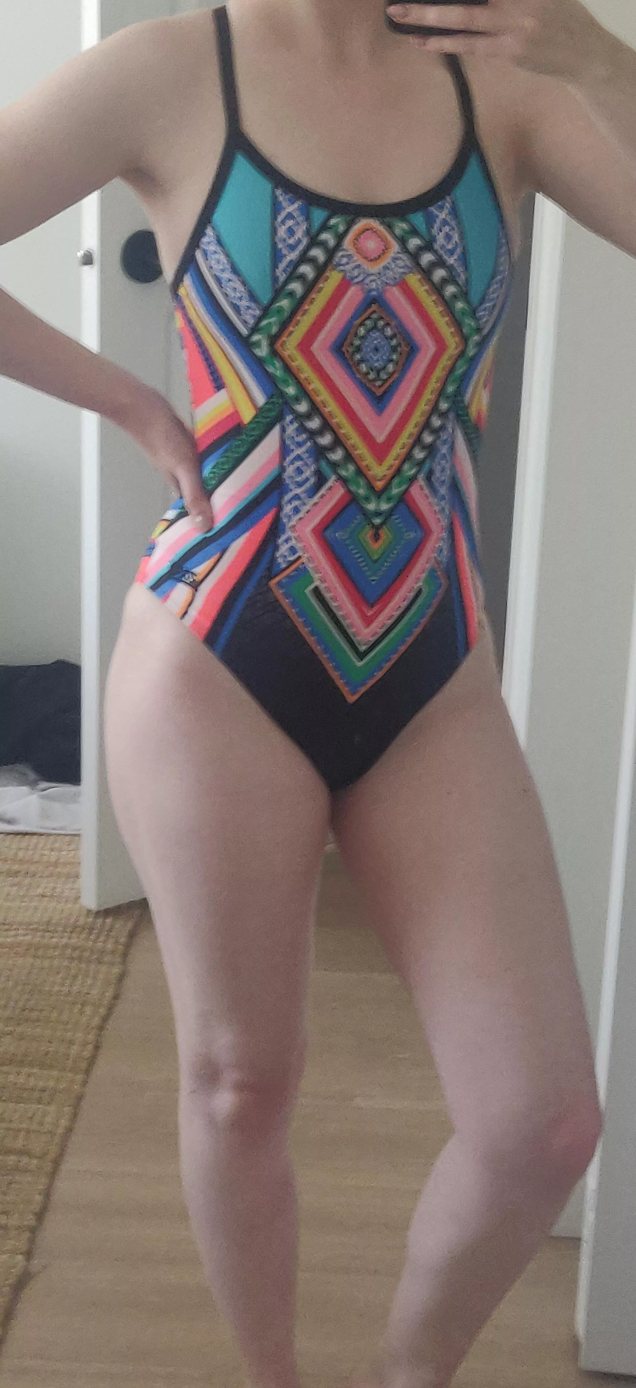 How would you rate my swimsuit? [F]