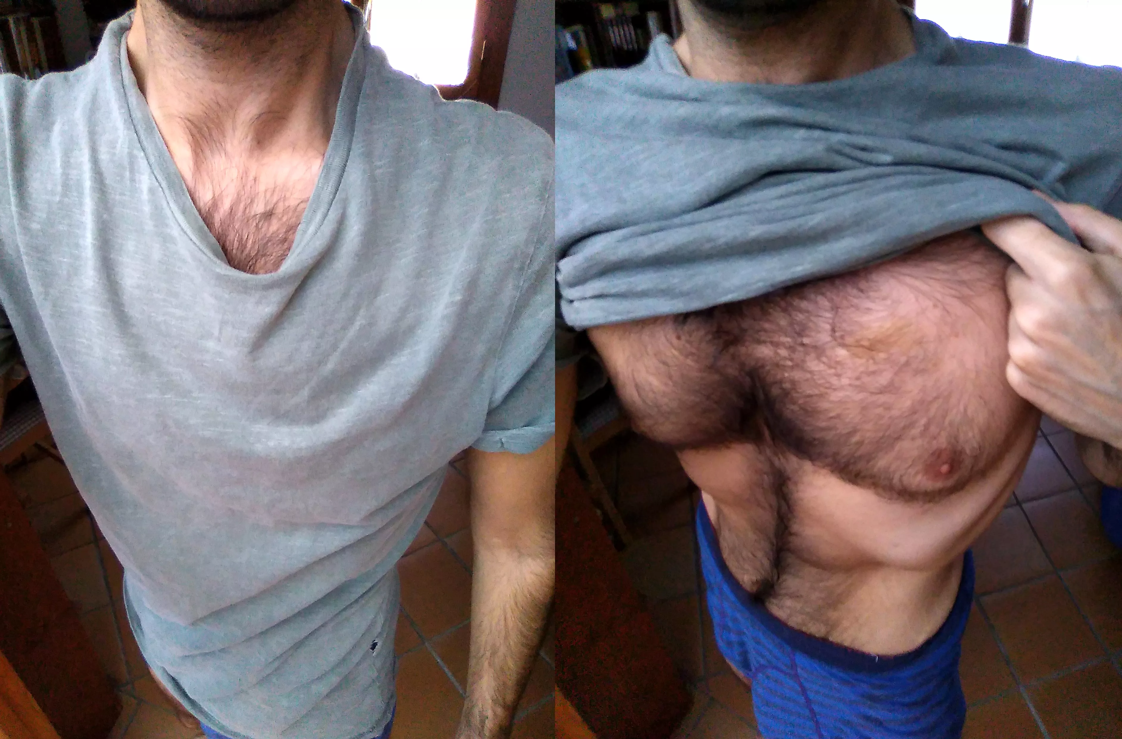 How's my hairy chest looking?