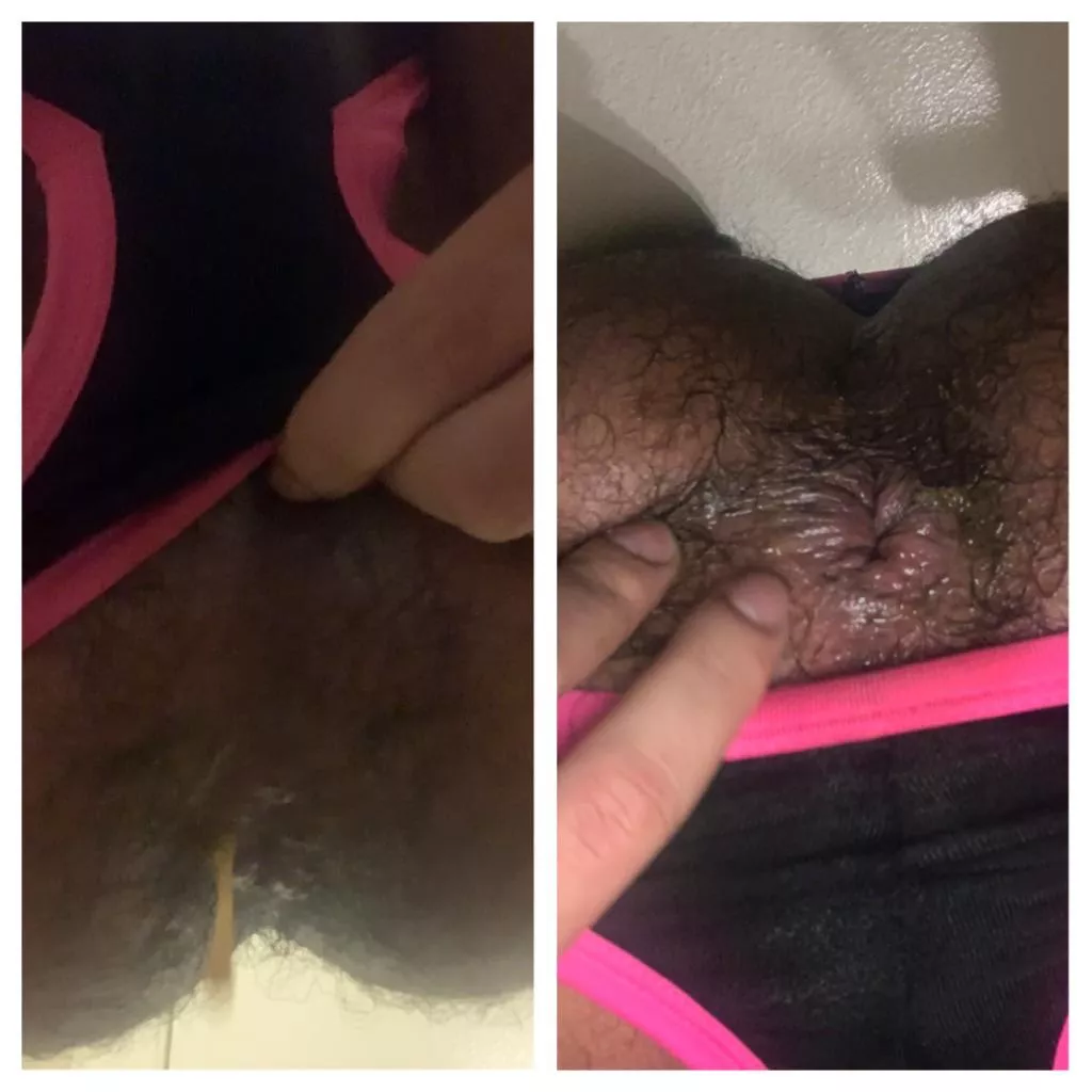 Husband just fucked my hole underwear is soaked with my precum wish I could take more loads