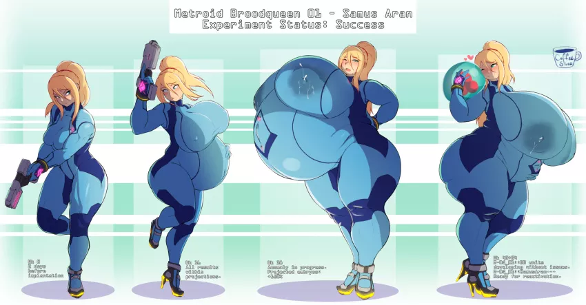 [Hyper] Samus Aran Pregnant Experiment (Coffeeslice)