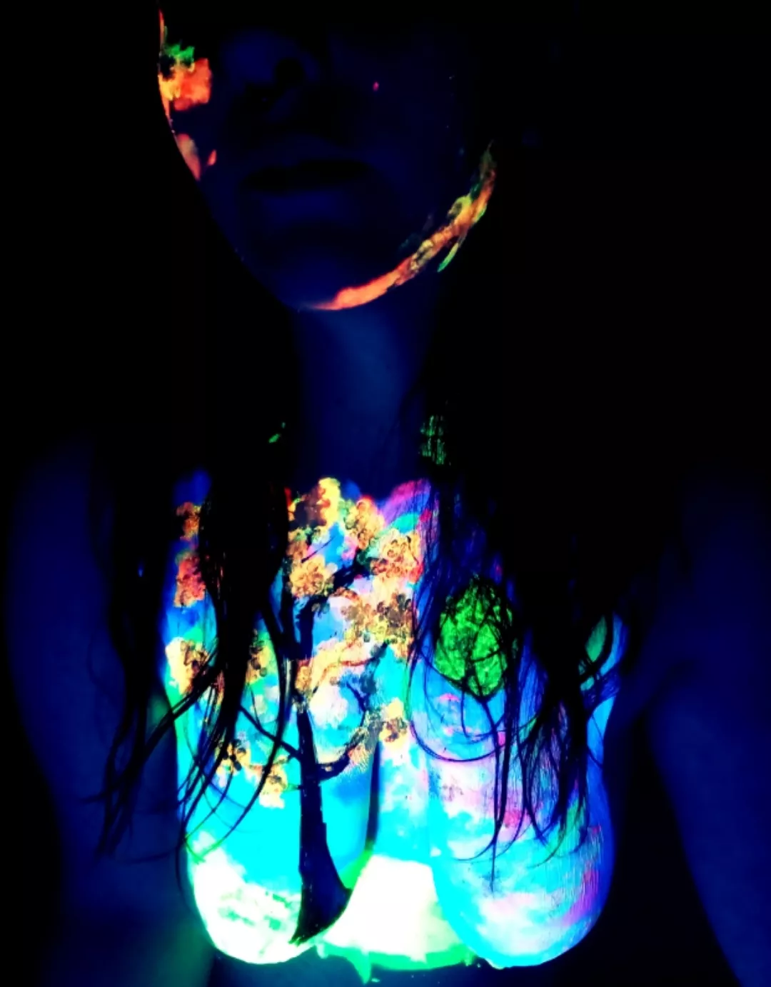 I am obsessed with this black light paint!