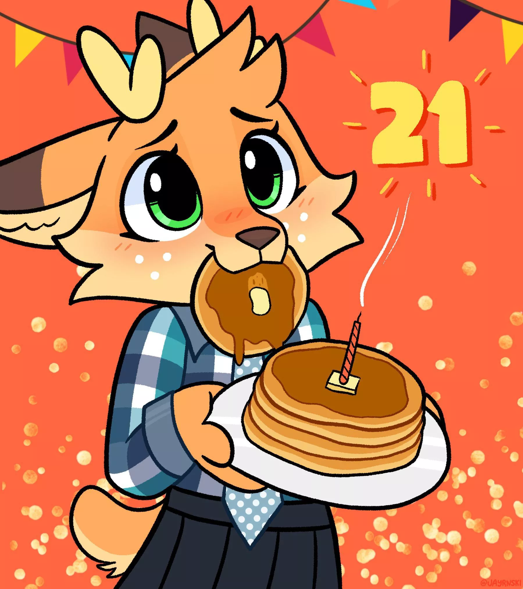 I am old now - enjoy a pancake with me! 🎉