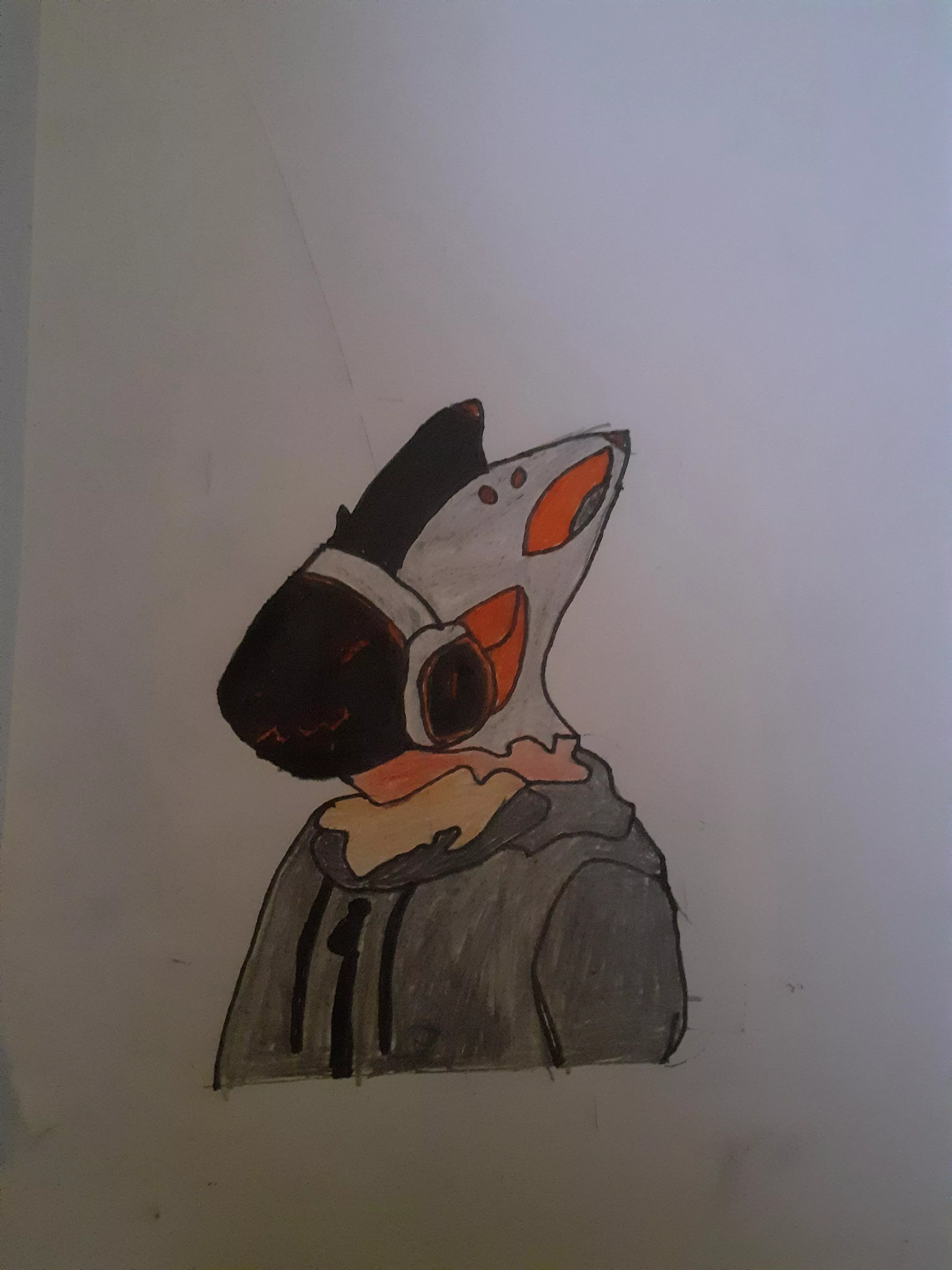 I drew my first fursona today, what do you think?