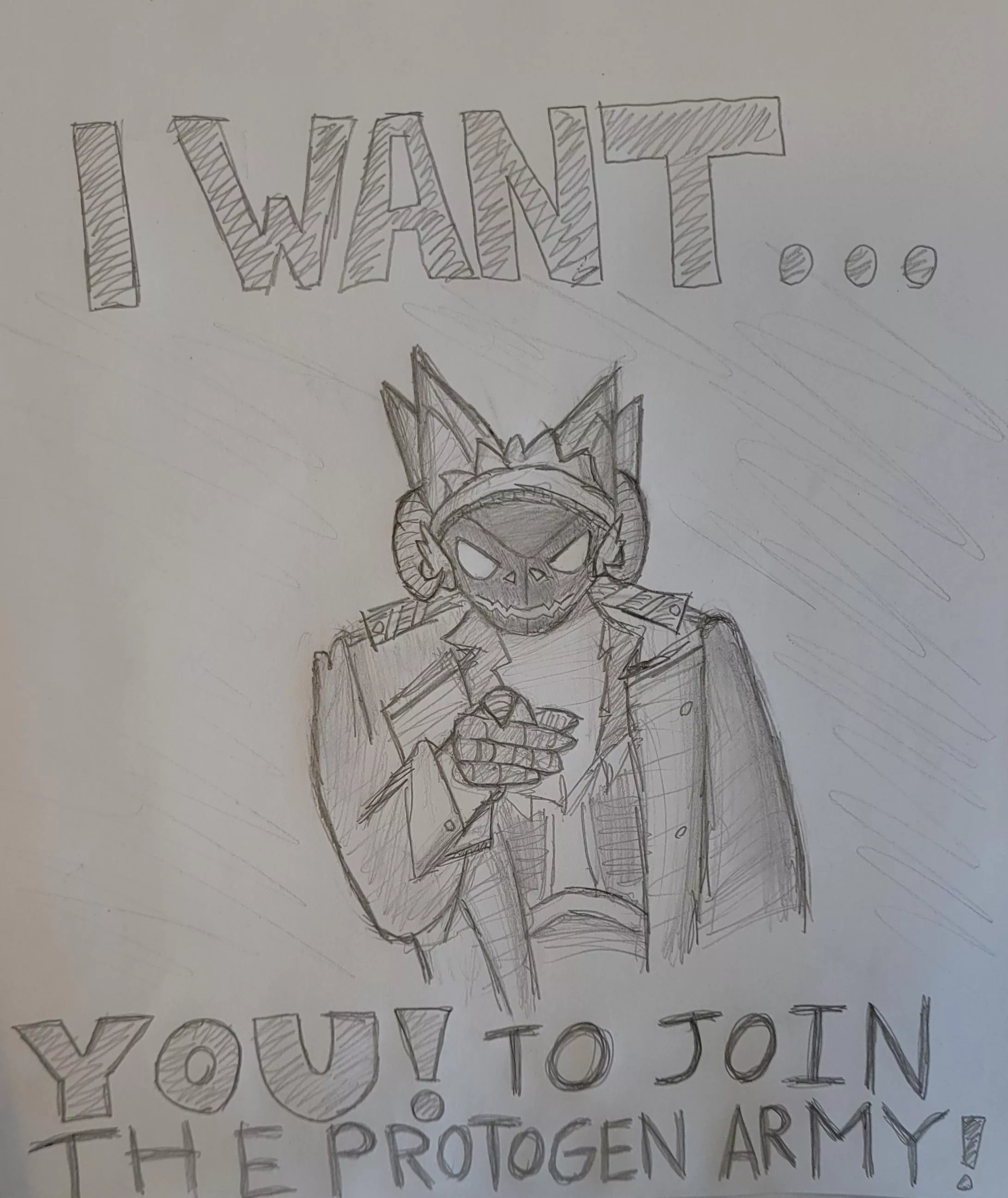 I drew this thing but hey might as well post it here too. Toaster want you to join the army.