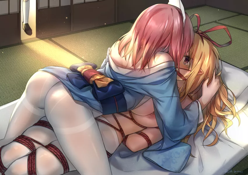 *I gently open the door* Yukar- [Yuri, Bondage, NTR]