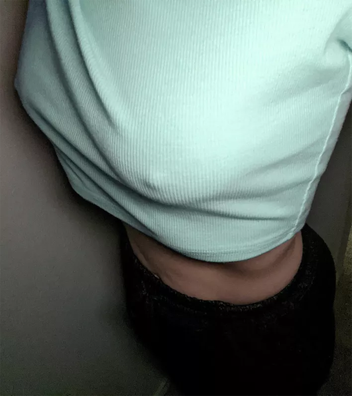 I guess winter is here ðŸ˜‚ I gotta put this croptop away for awhile. [F]