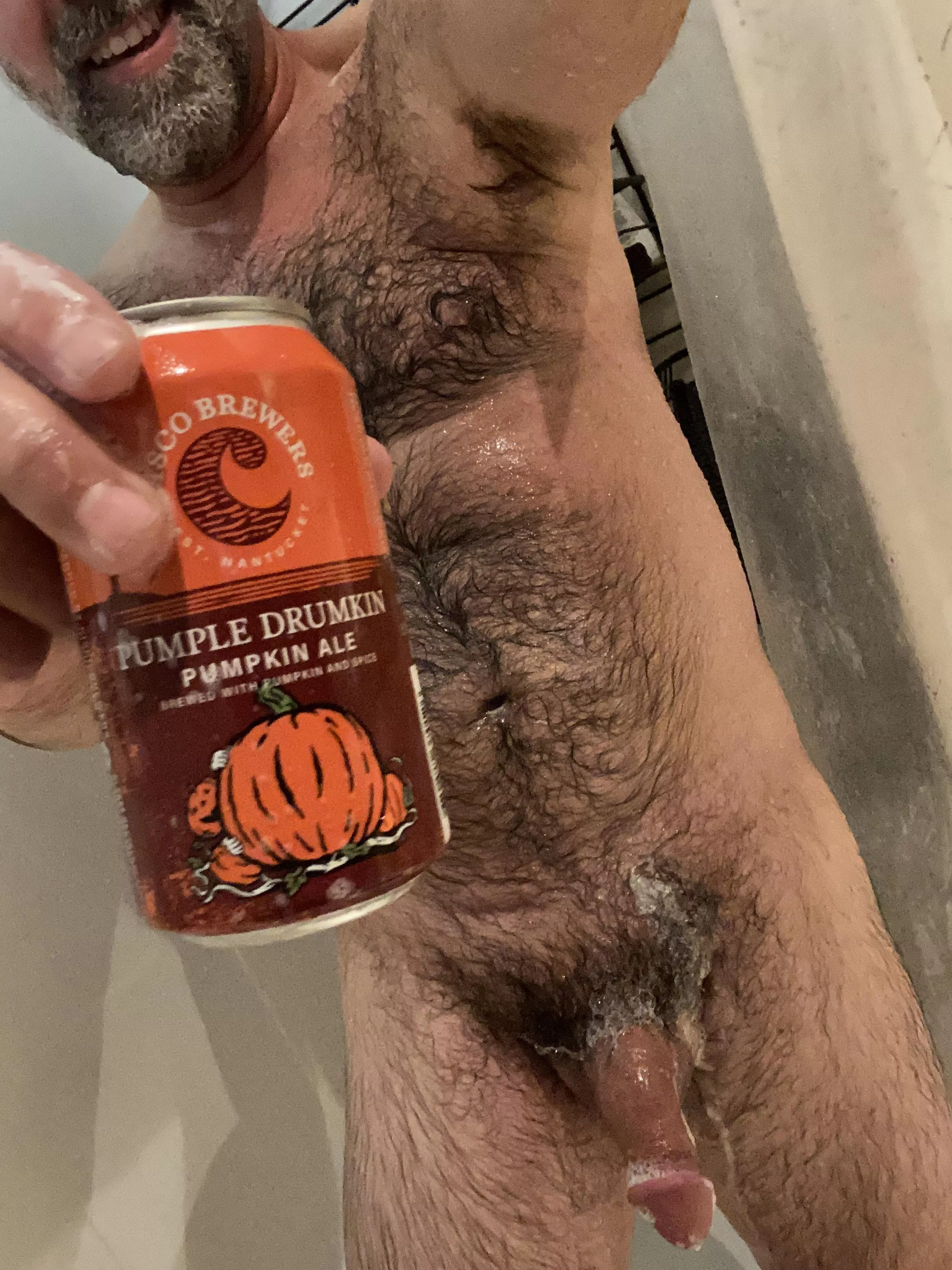 I have room in the shower and more pumpkin beer if you guys wanna join me. I’ll pick up the soap…