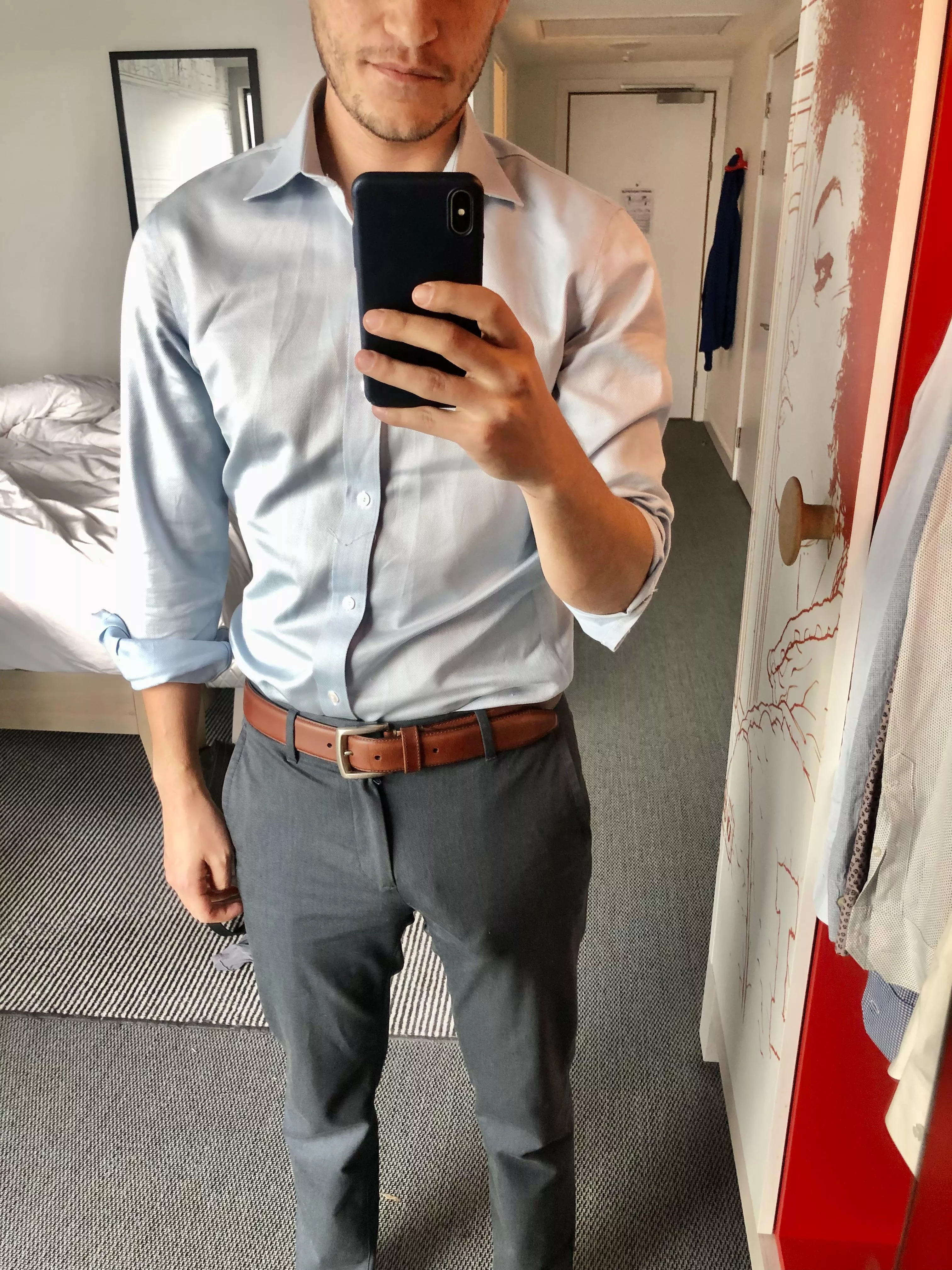 I have to go to a conference and need your advice. Are these pants inappropriate?