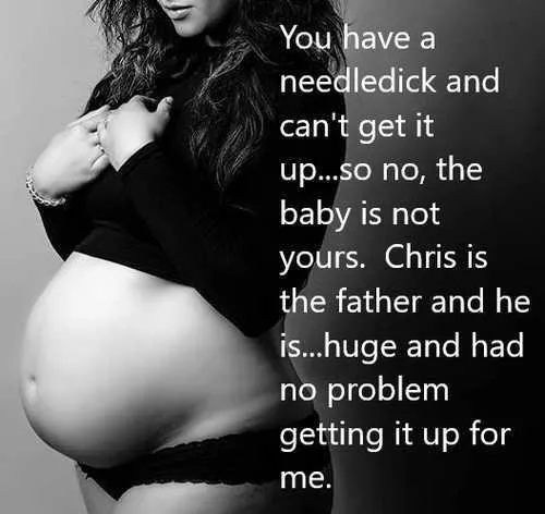 I have to live with humiliation of not being man enough to get her pregnant