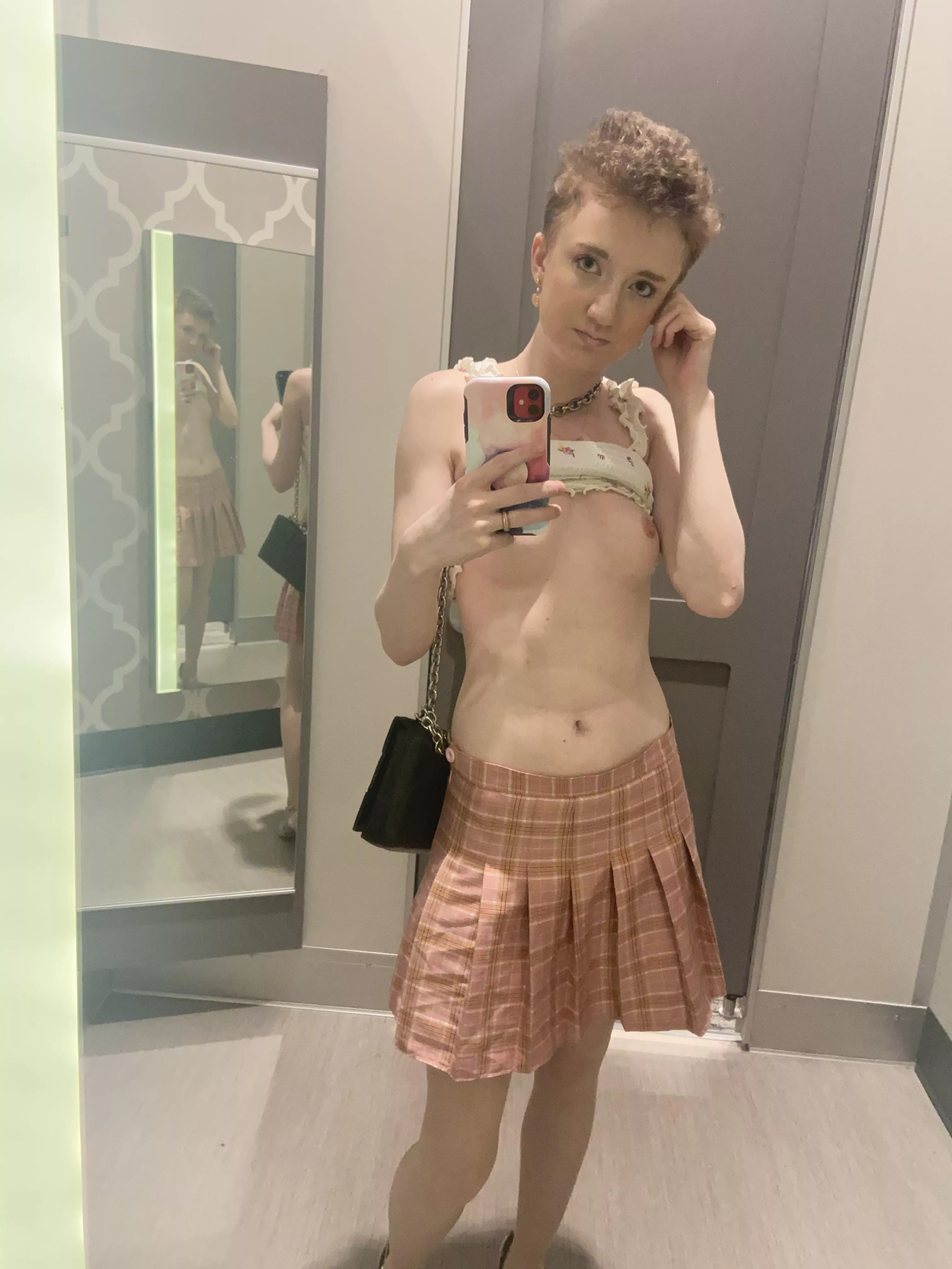 I haven’t been in a changing room in over a year and felt frisky