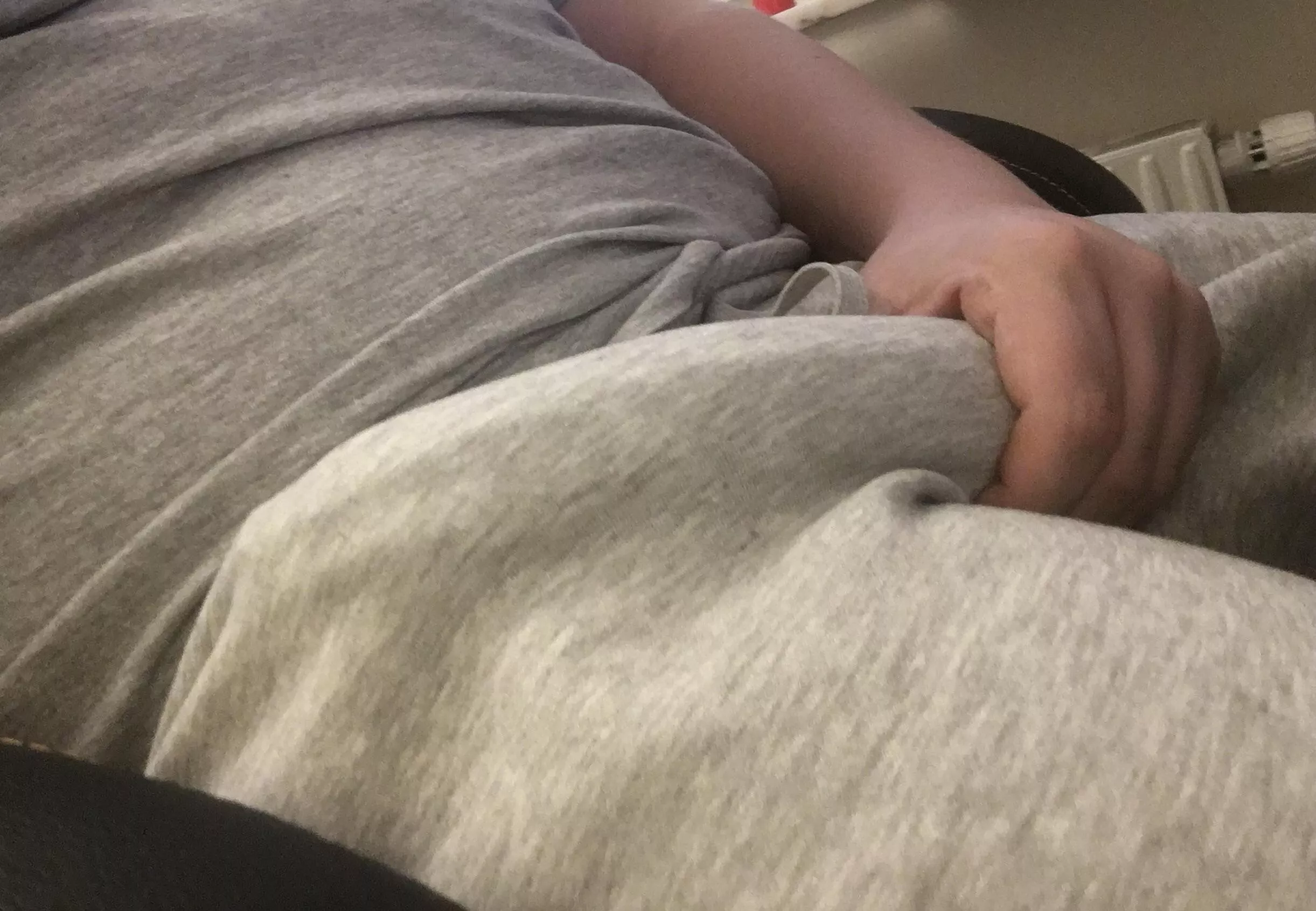 I just realized that getting a boner in public is hard to hide for me🤣