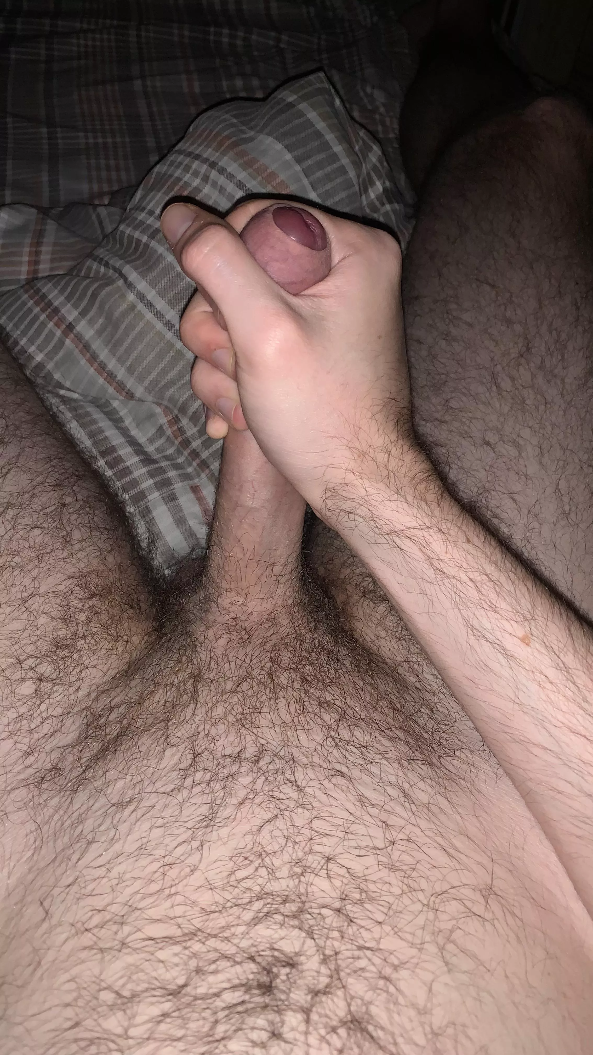 I love feeling my foreskin slide over my big red head