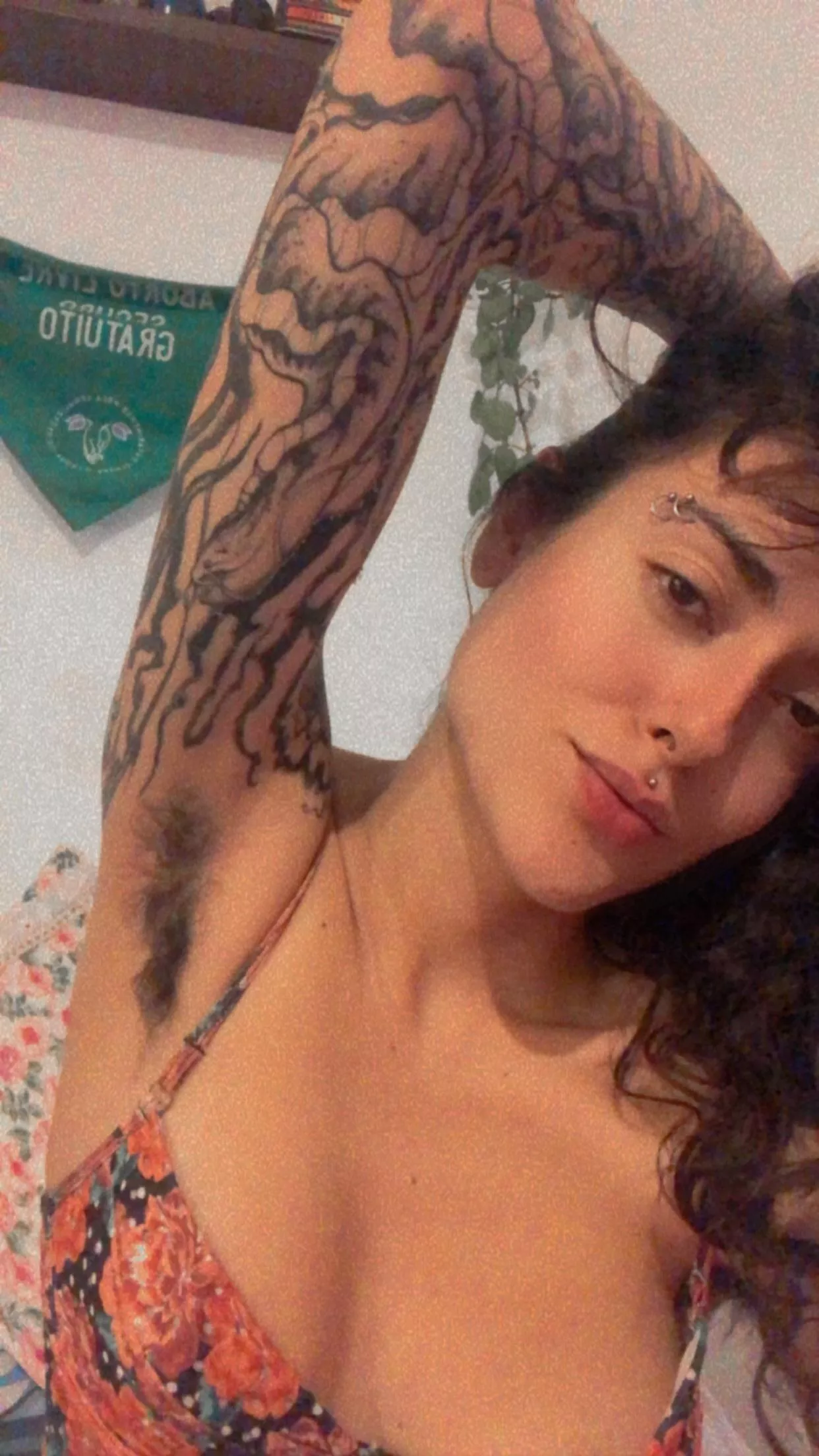 i love my tattoos and my armpit hair