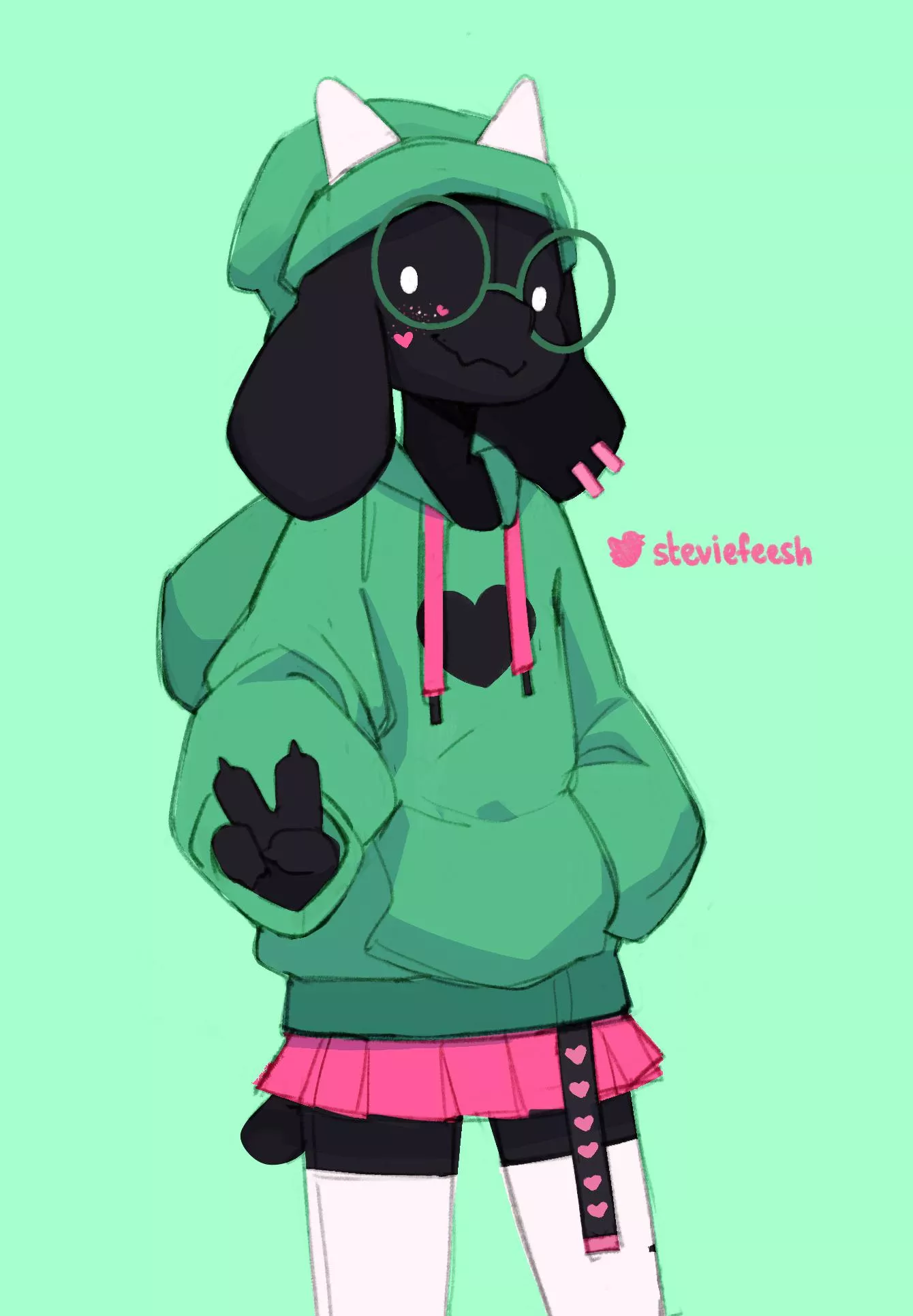 I love ralsei, he is litterally the cutest boi! Who could say no to that face?