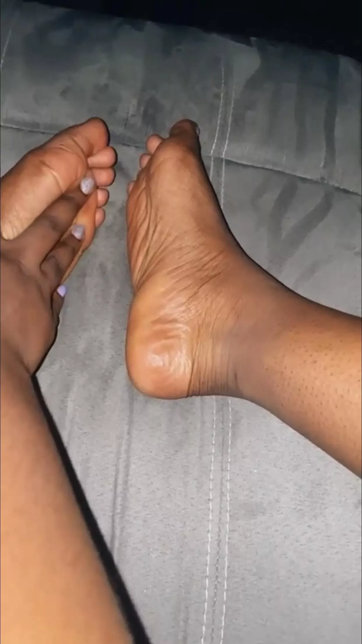 I love rubbing my soft wrinkly soles. What would you rub them with? 😉