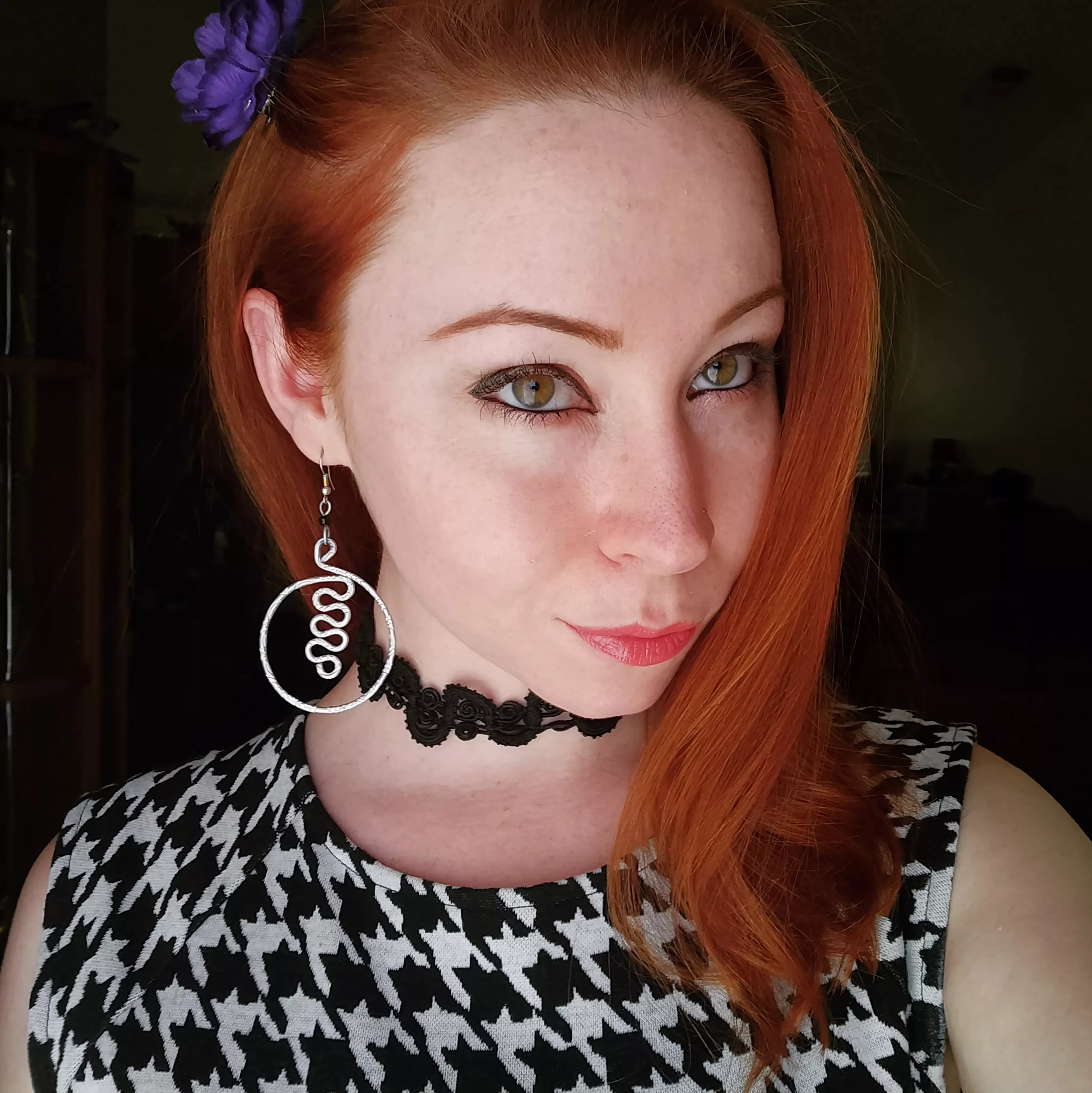 I love summertime freckles and brightening my naturally dark auburn to a more vibrant red!