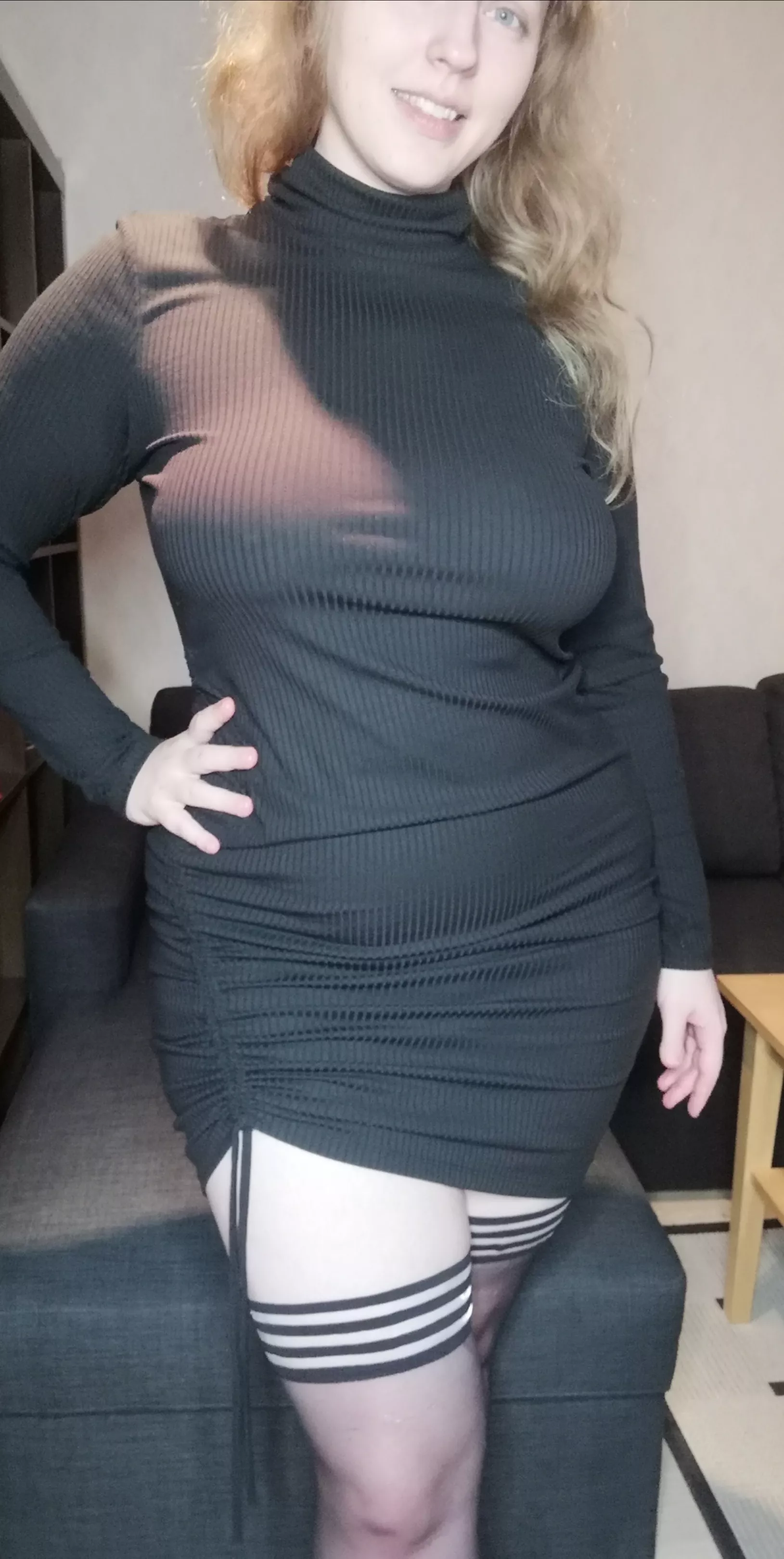 I love the way this dress hugs my curves.