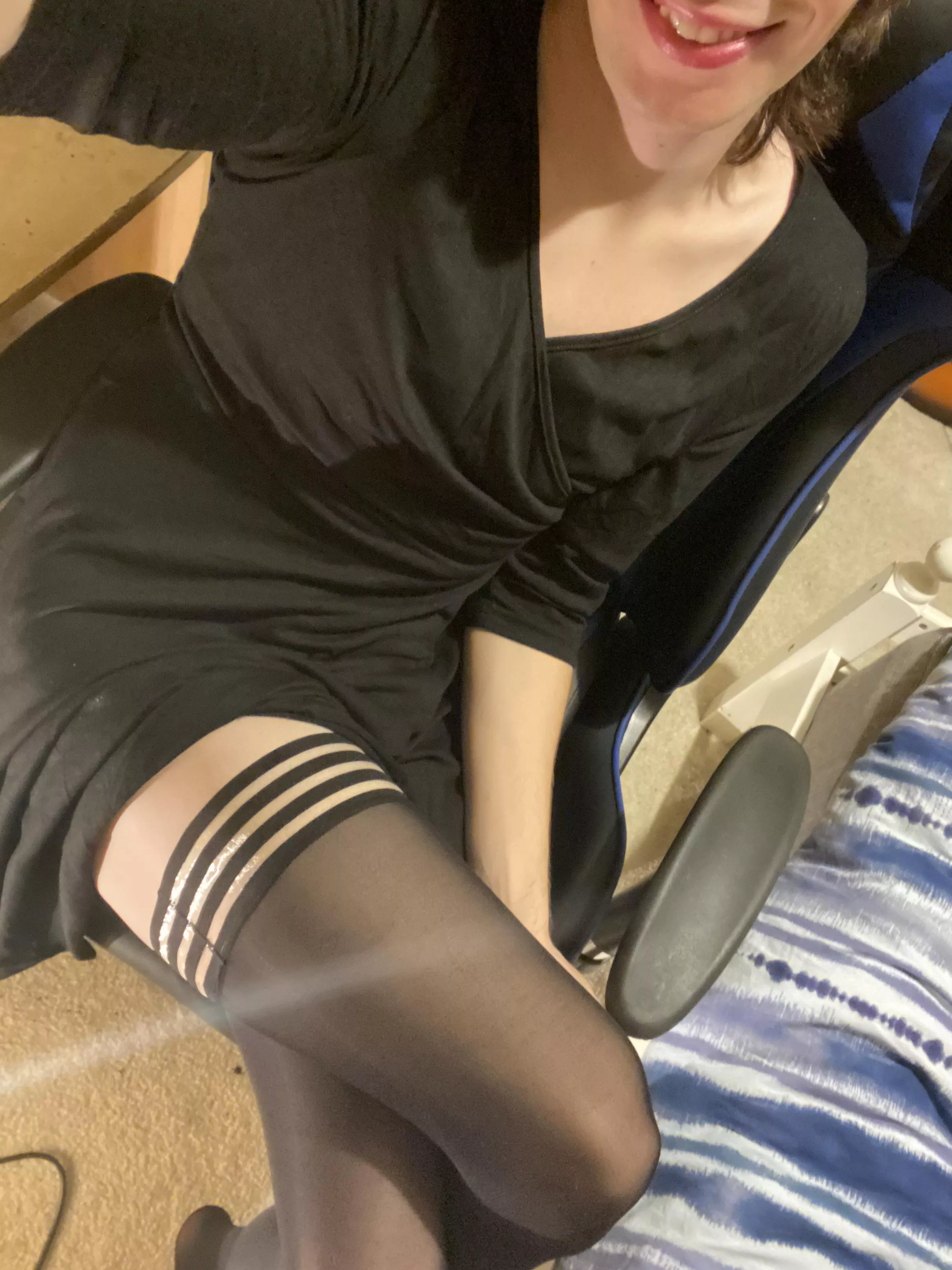 I love this dress and socks combo