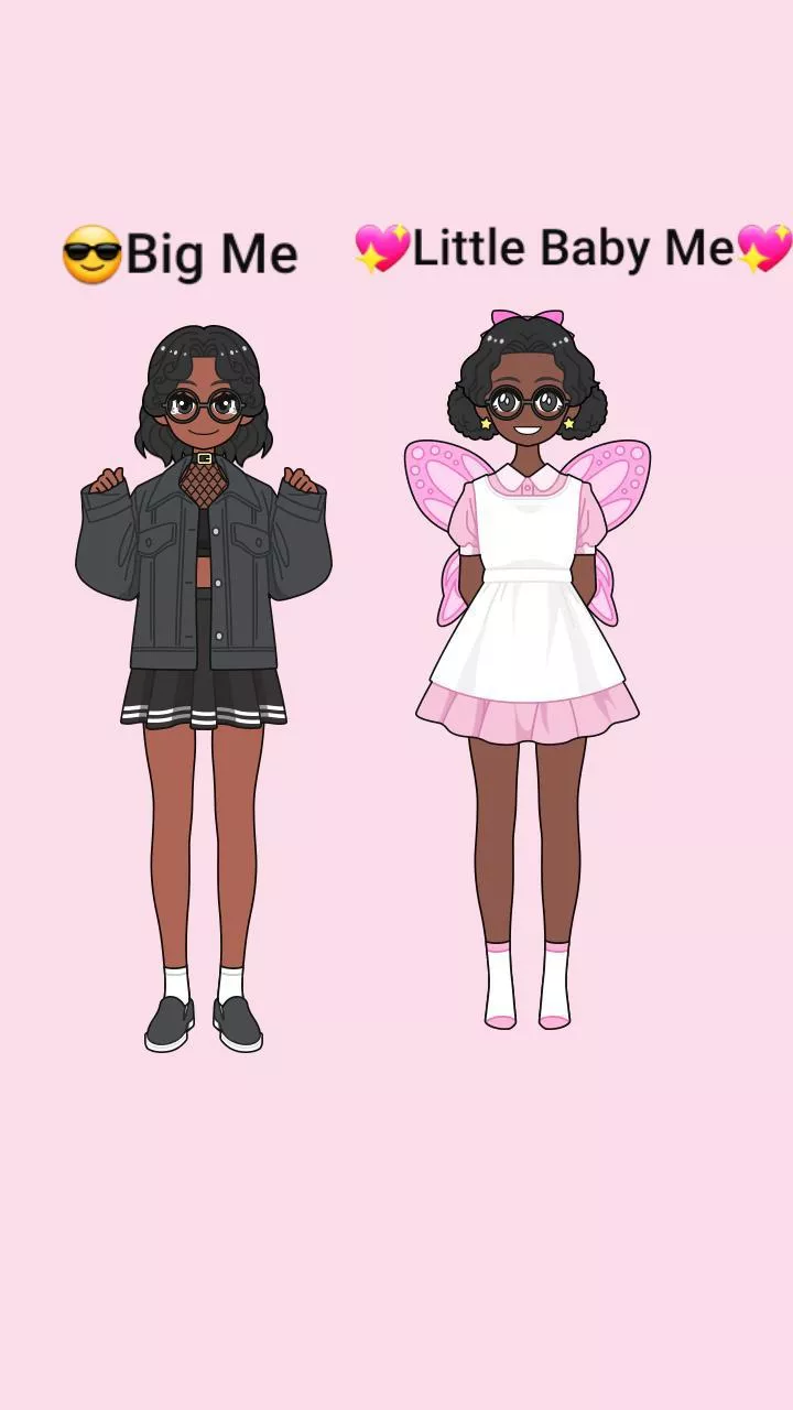 I made a big me vs. Little me on lily story!