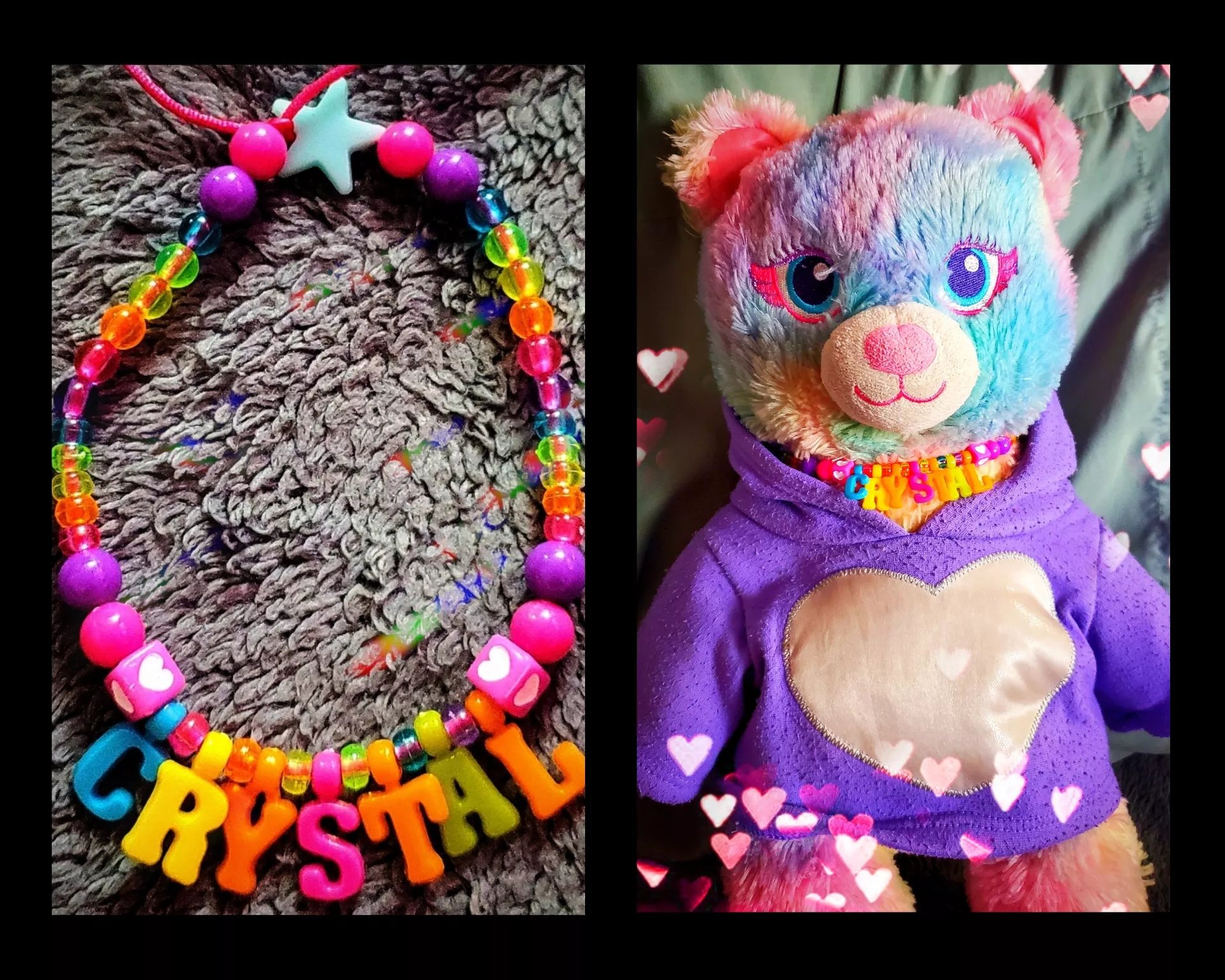 I made a necklace for my favorite stuffie! :D