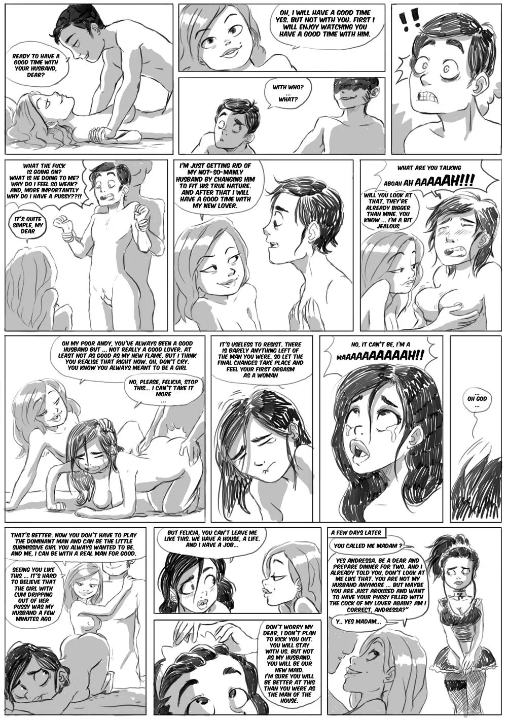 I really love this. The last panels awkward admission that she wants more cock puts butterflies in my tummy.