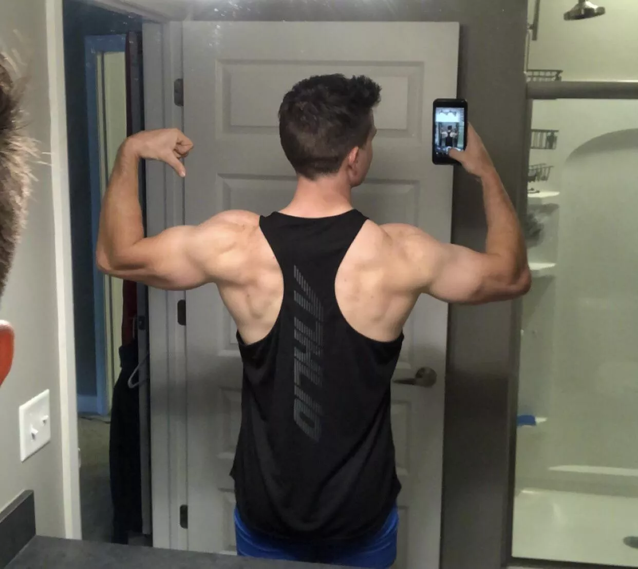 I think [m]y back looks pretty good in this new tank