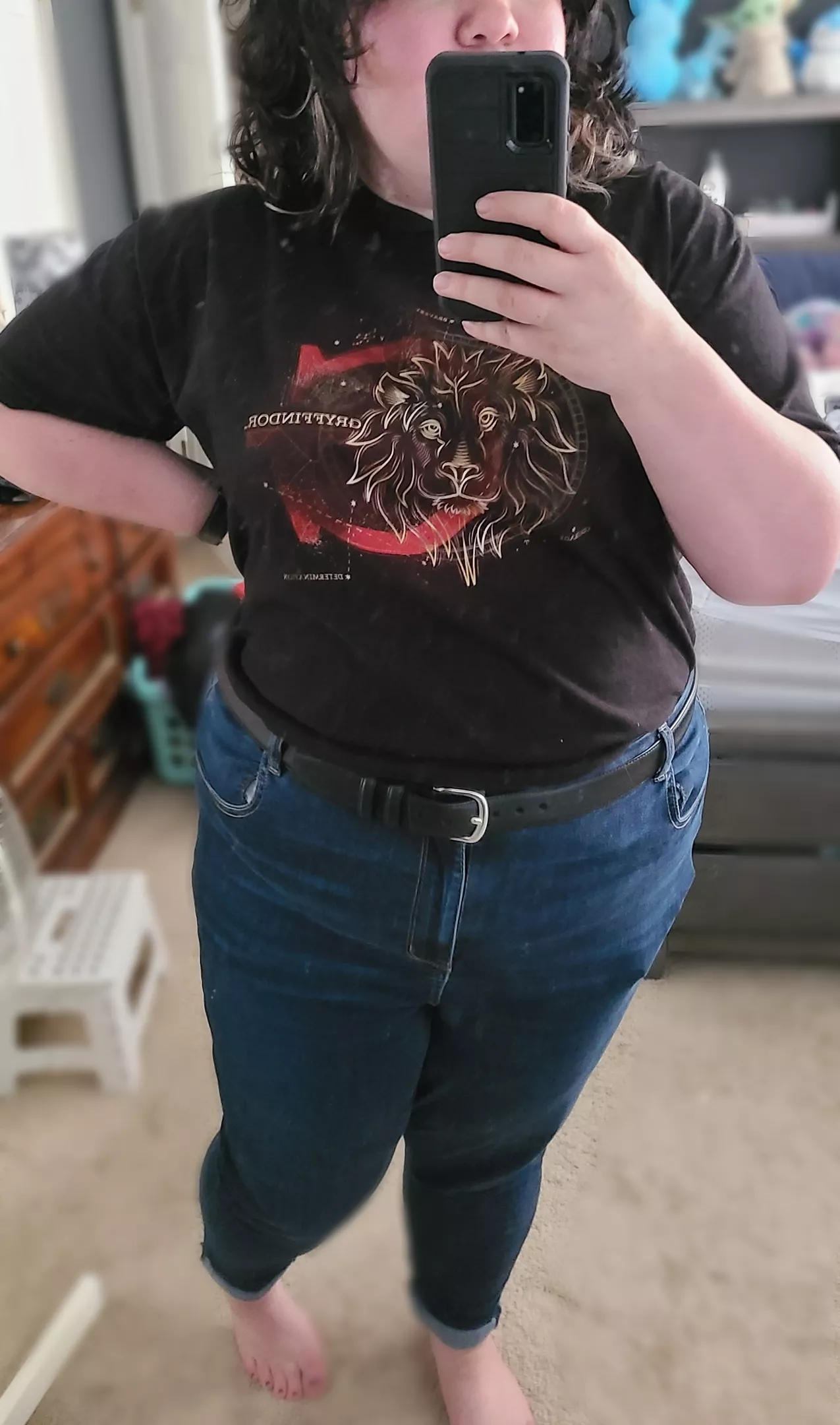 I think tucking shirts in help make my hips look so much better [oc]