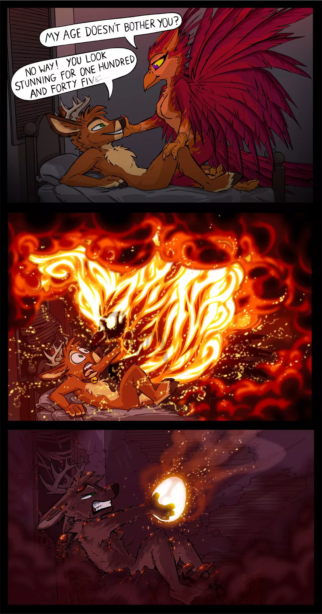 I want a sequel/continuation of this so bad (Original artwork by @Tirrelous on twitter)