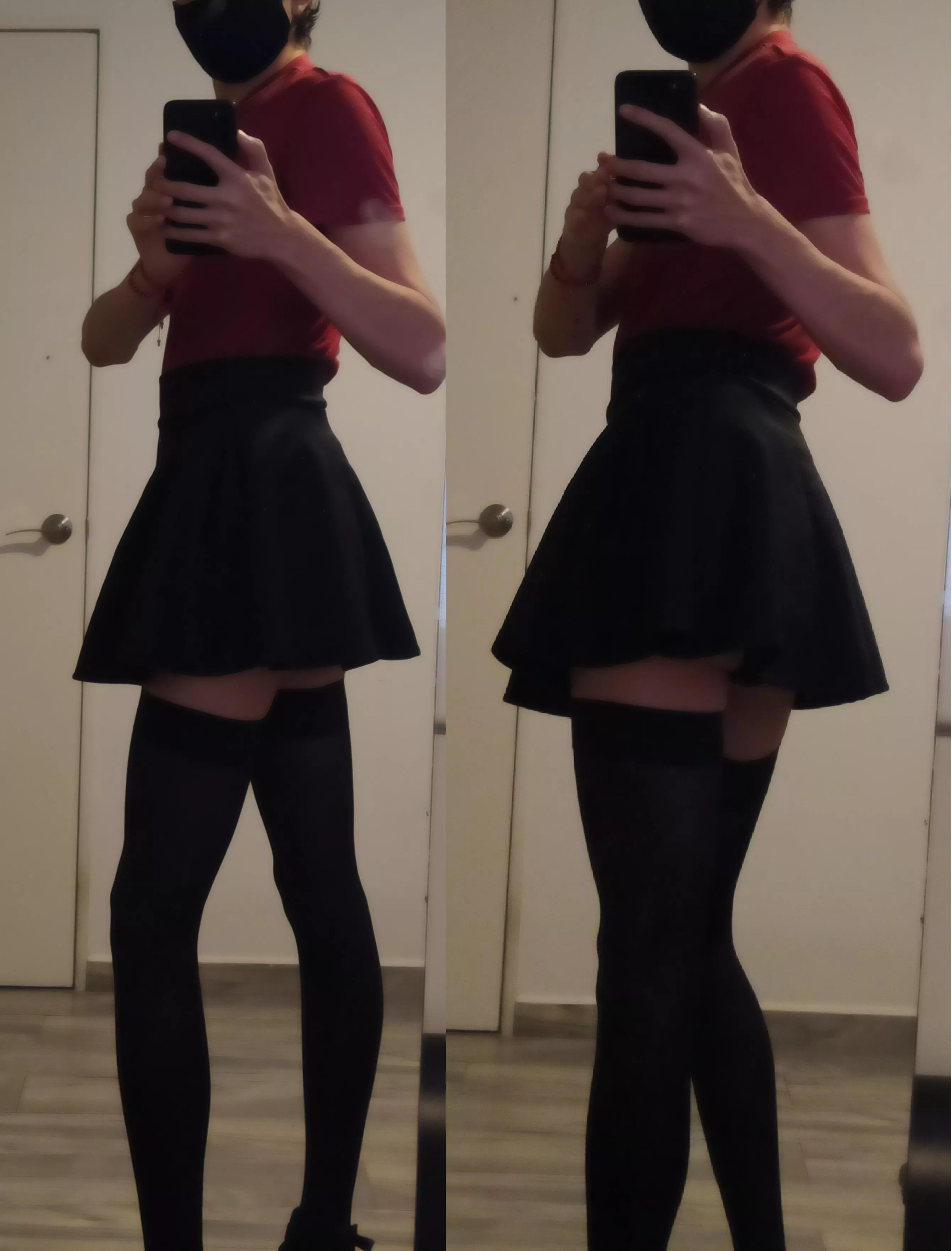 i was trying high heels for the first time, how do i look?