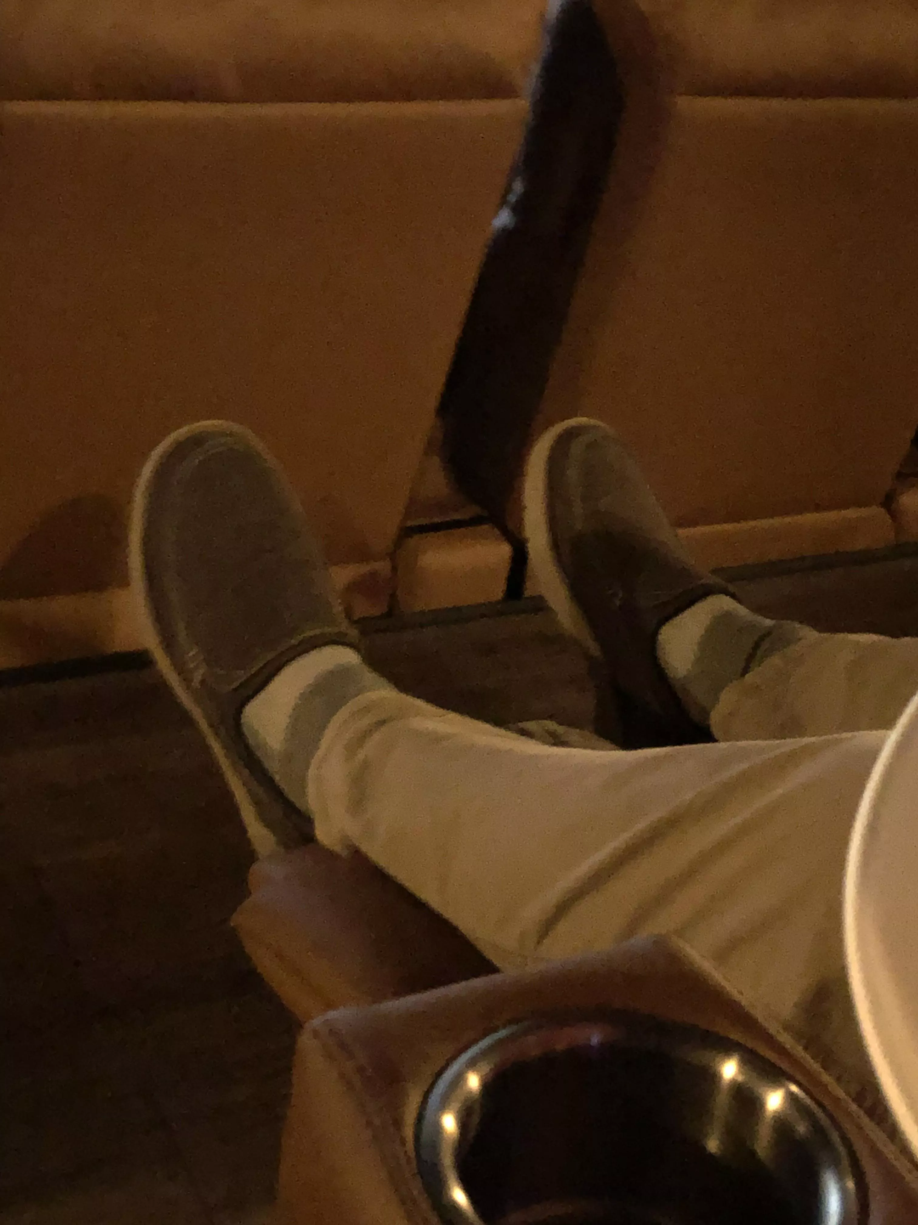 I went to the movies and couldn’t stop staring at my friends big feet.