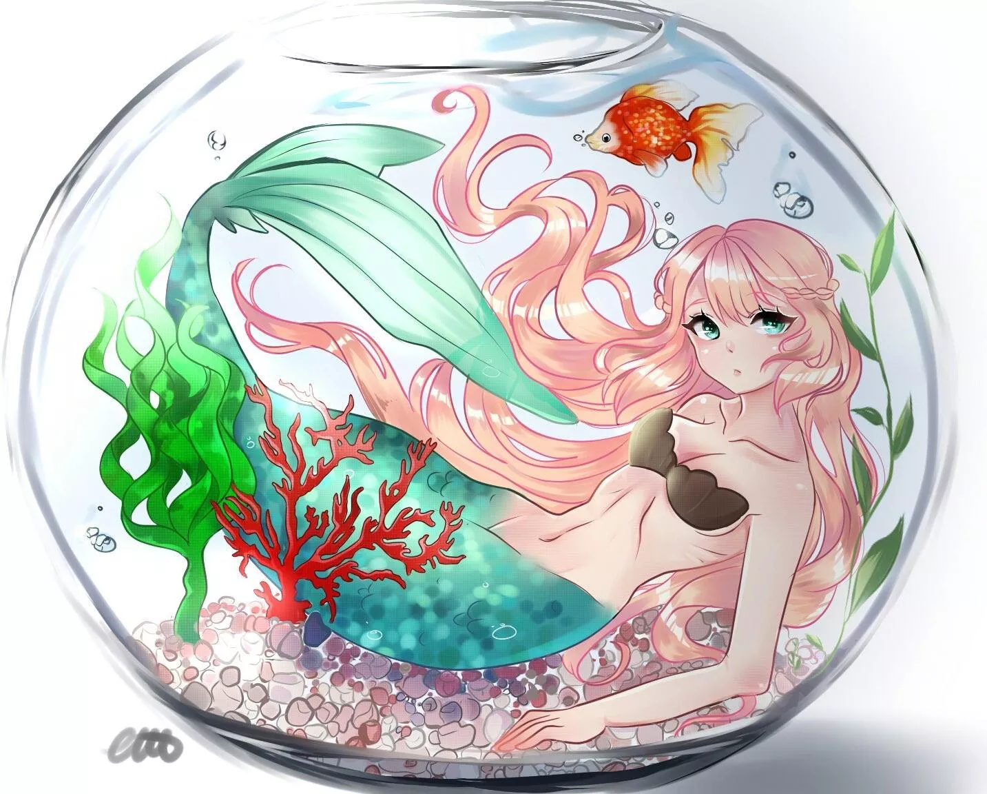 I would love to have such a cute mermaid in my house