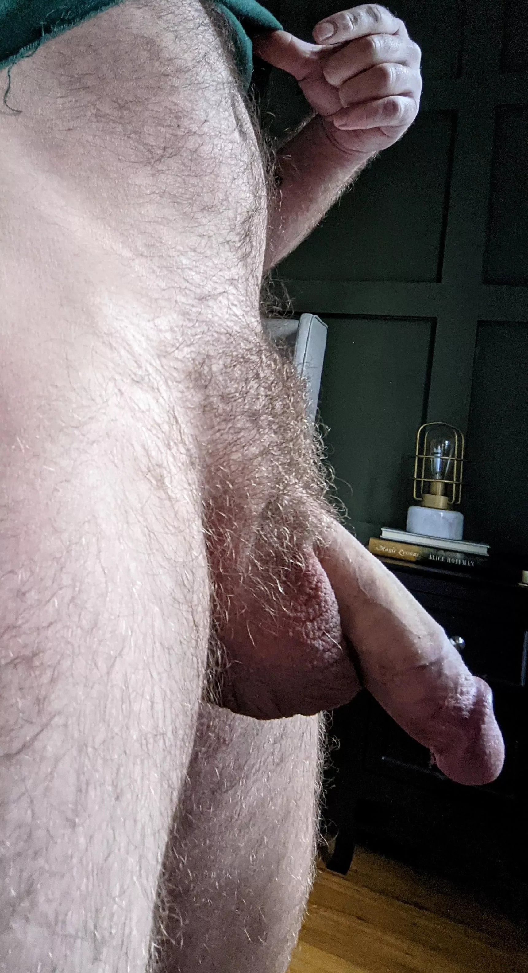 If my cock was in your mouth, your nose would be in my pubes