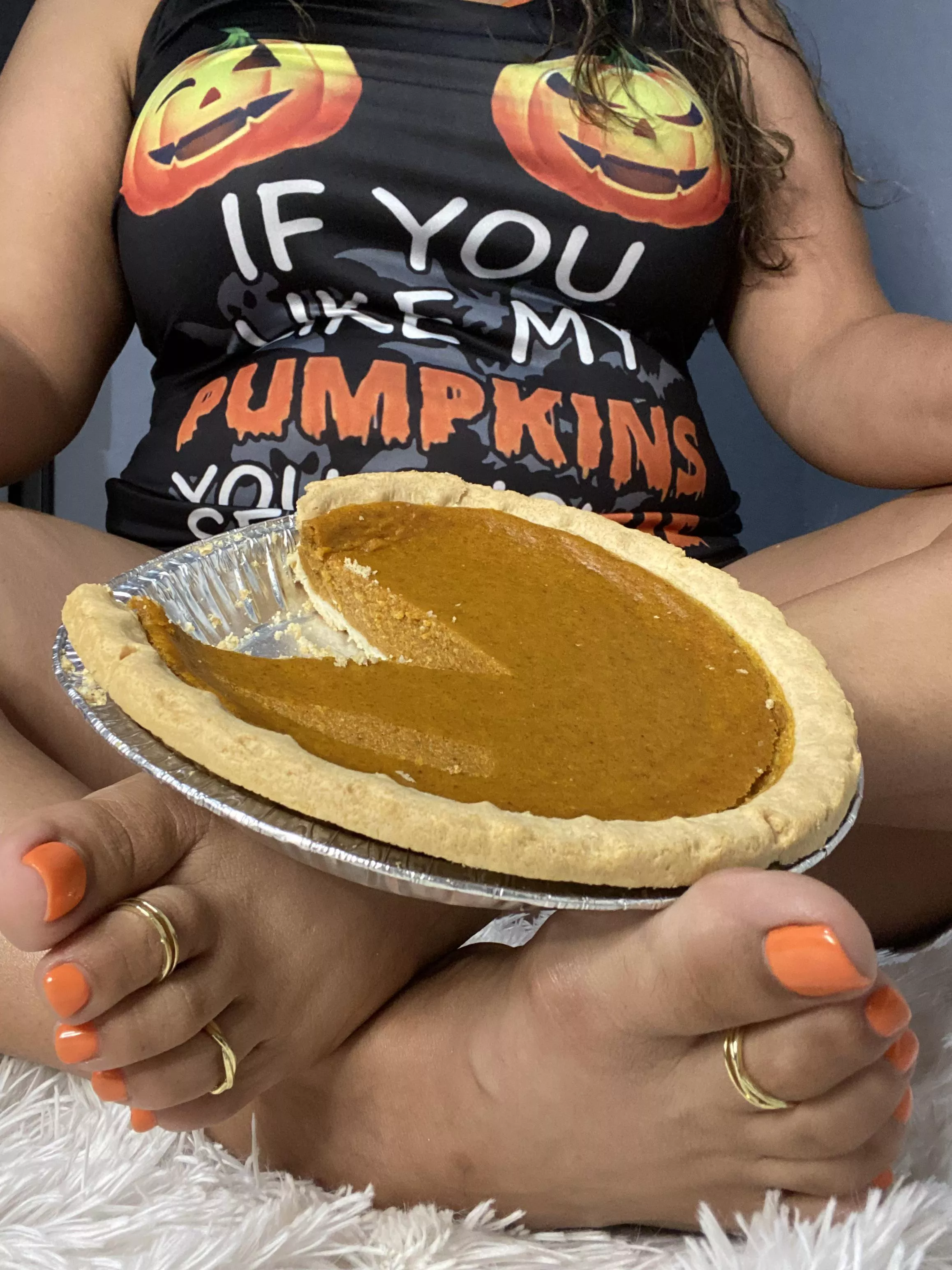 If you like my pumpkins you should see my pie ðŸ¥§