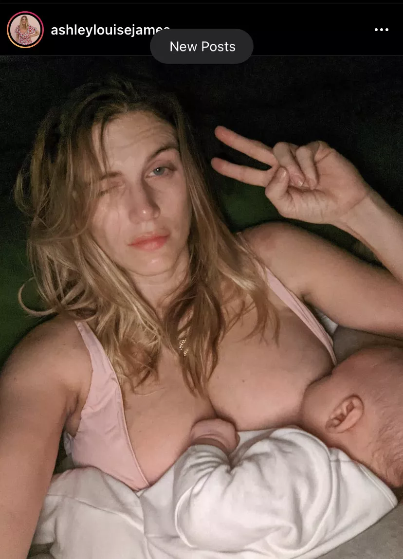 If you miss Xev breastfeeding, there is still her look-alike, Ashley Louise James, on instagram