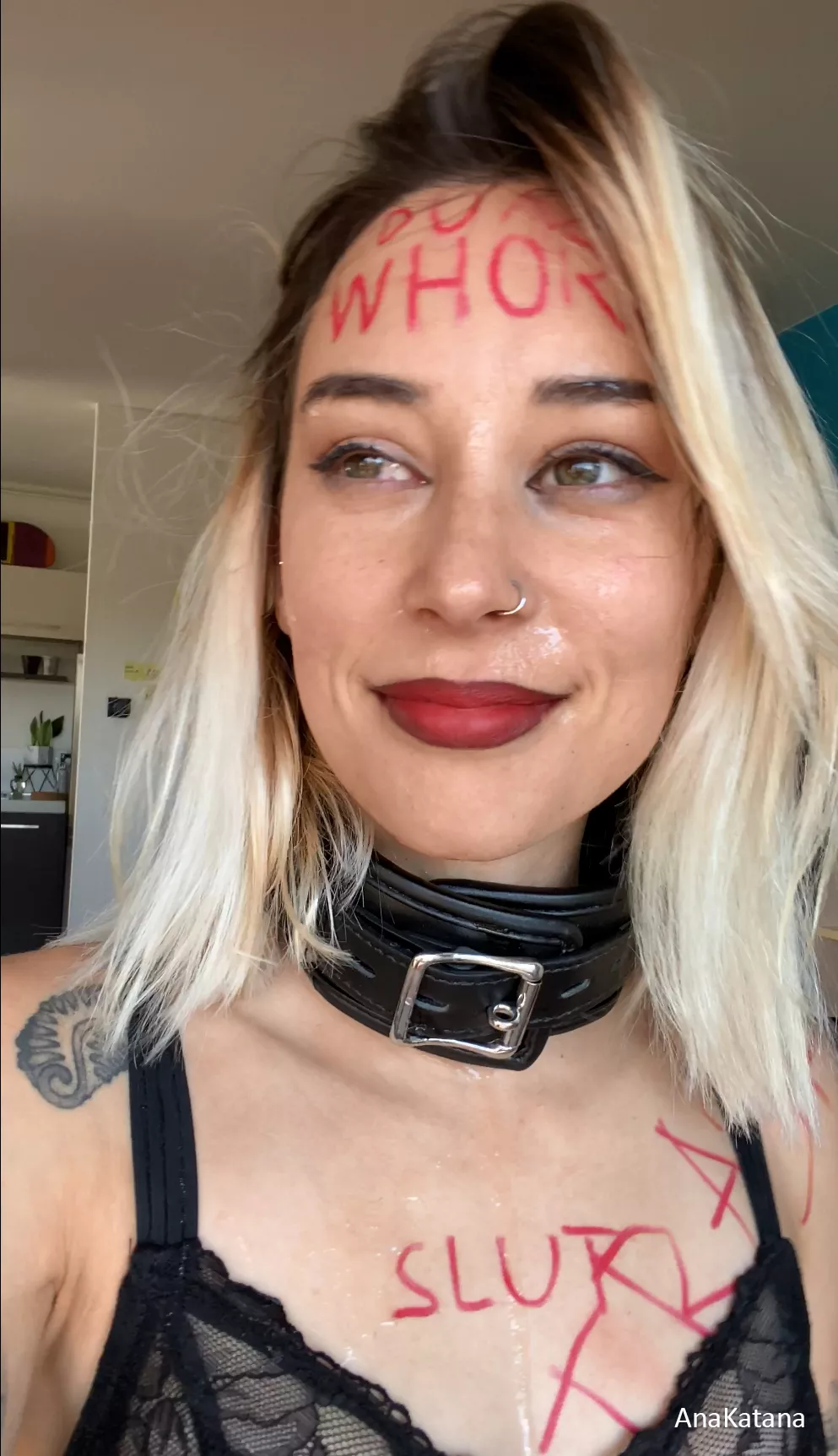 If you train your slave properly, you can expect to see this kind of pride on it's face after an intense session of abuse because it's position in life is so thoroughly reinforced that it finds it's purpose in serving and accepting daily punishment.