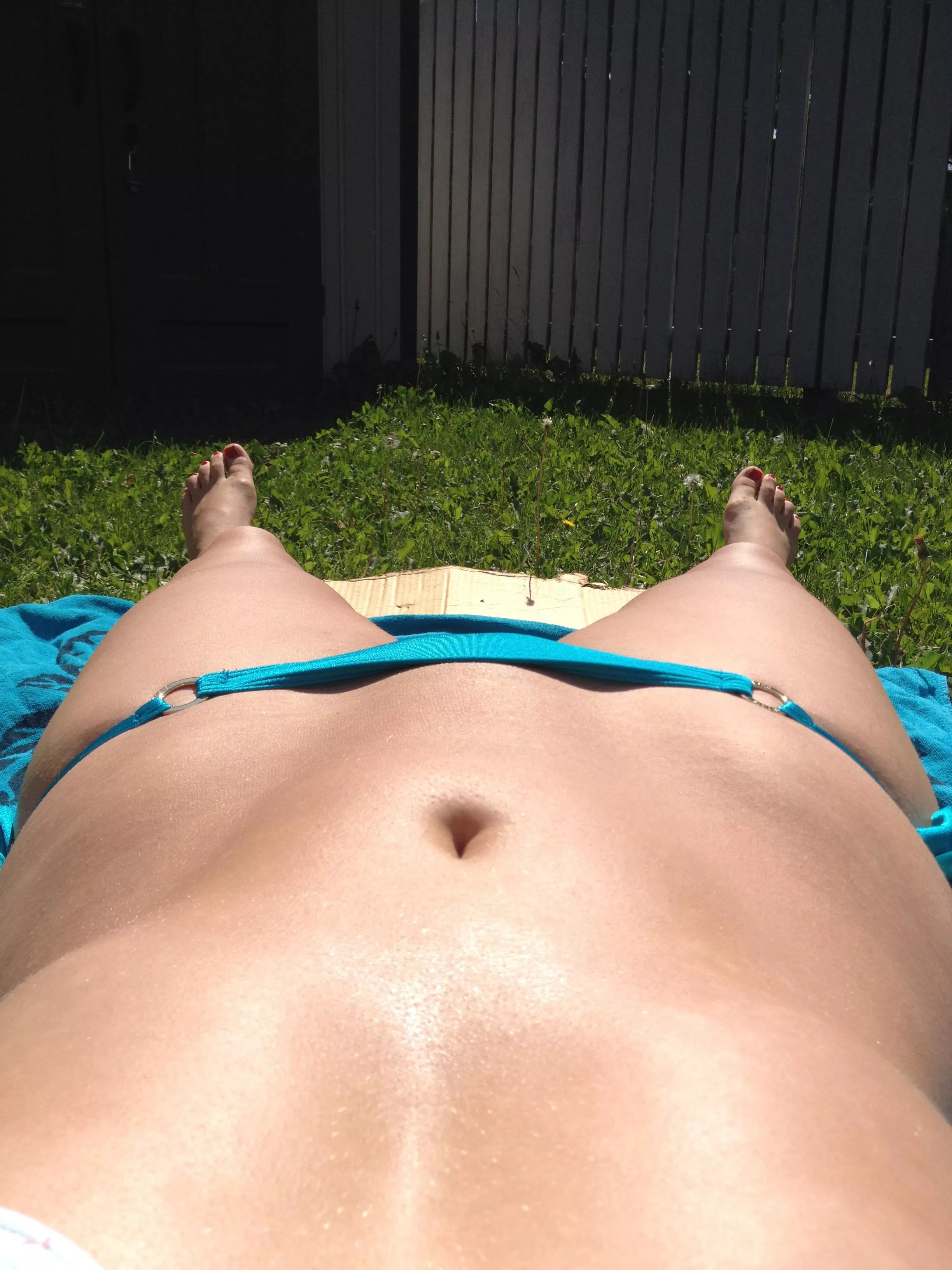 I’ll miss bikini season. I have a [F]eeling my neighbors will too.