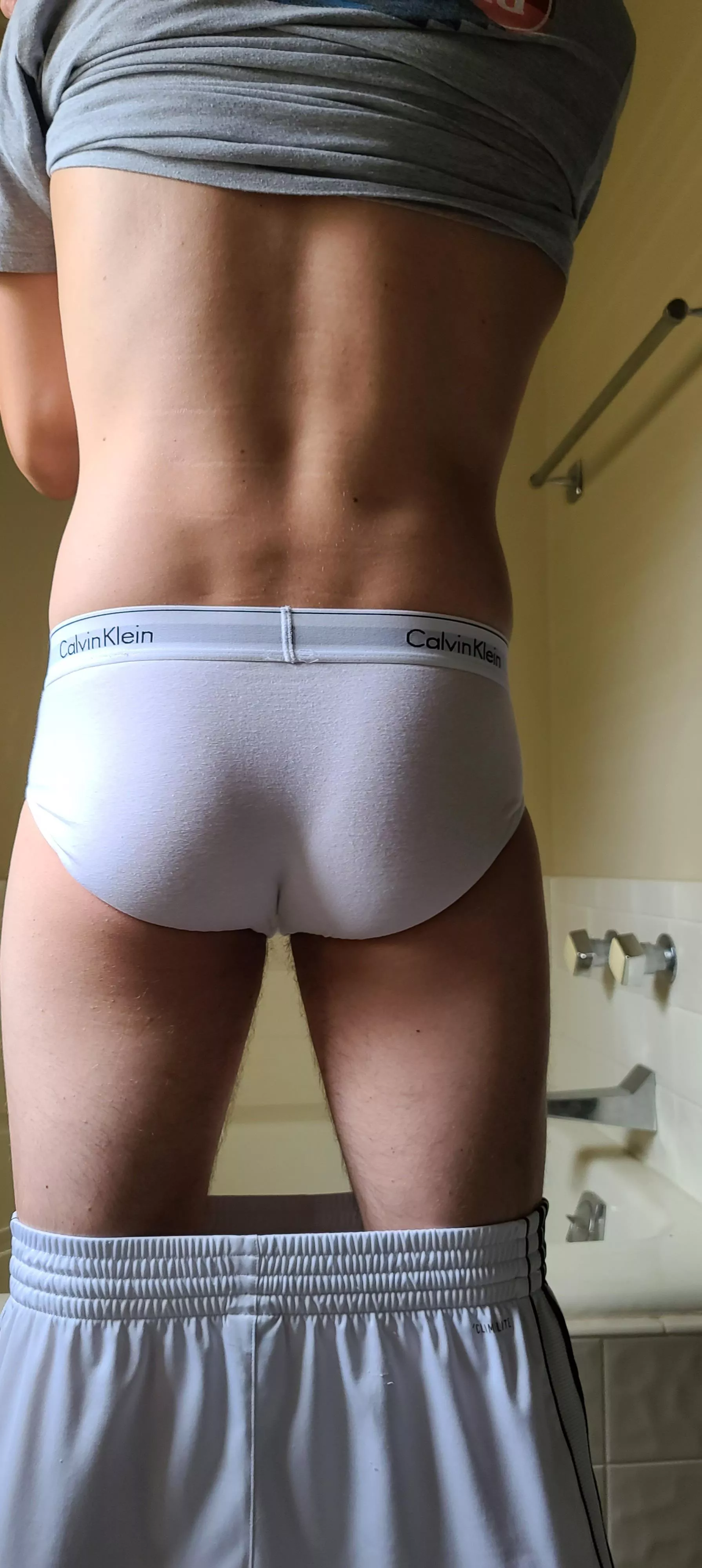 I'm addicted to showing my butt off in briefs